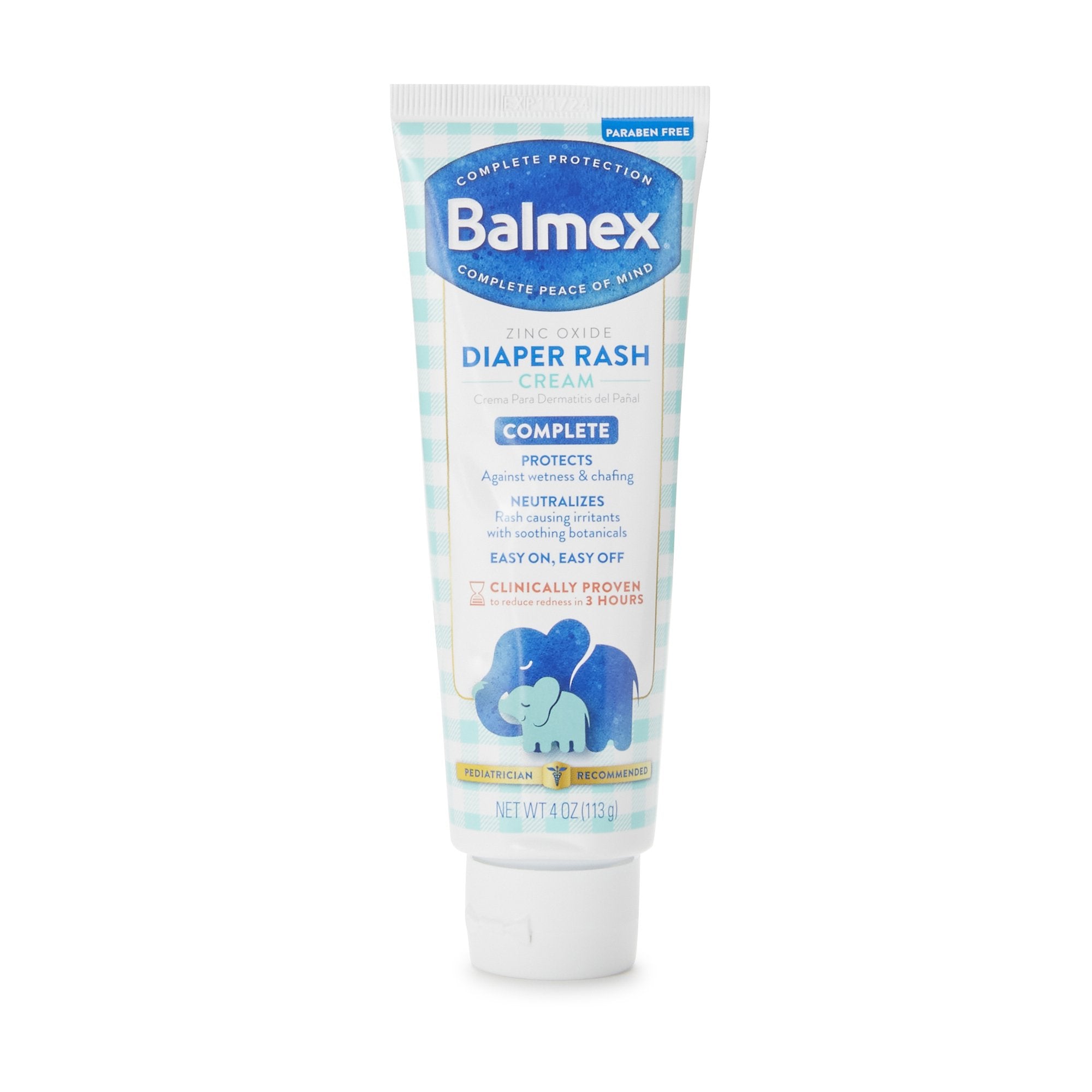 Diaper Rash Treatment Balmex® 4 oz. Tube Baby Powder Scent Cream - image 2