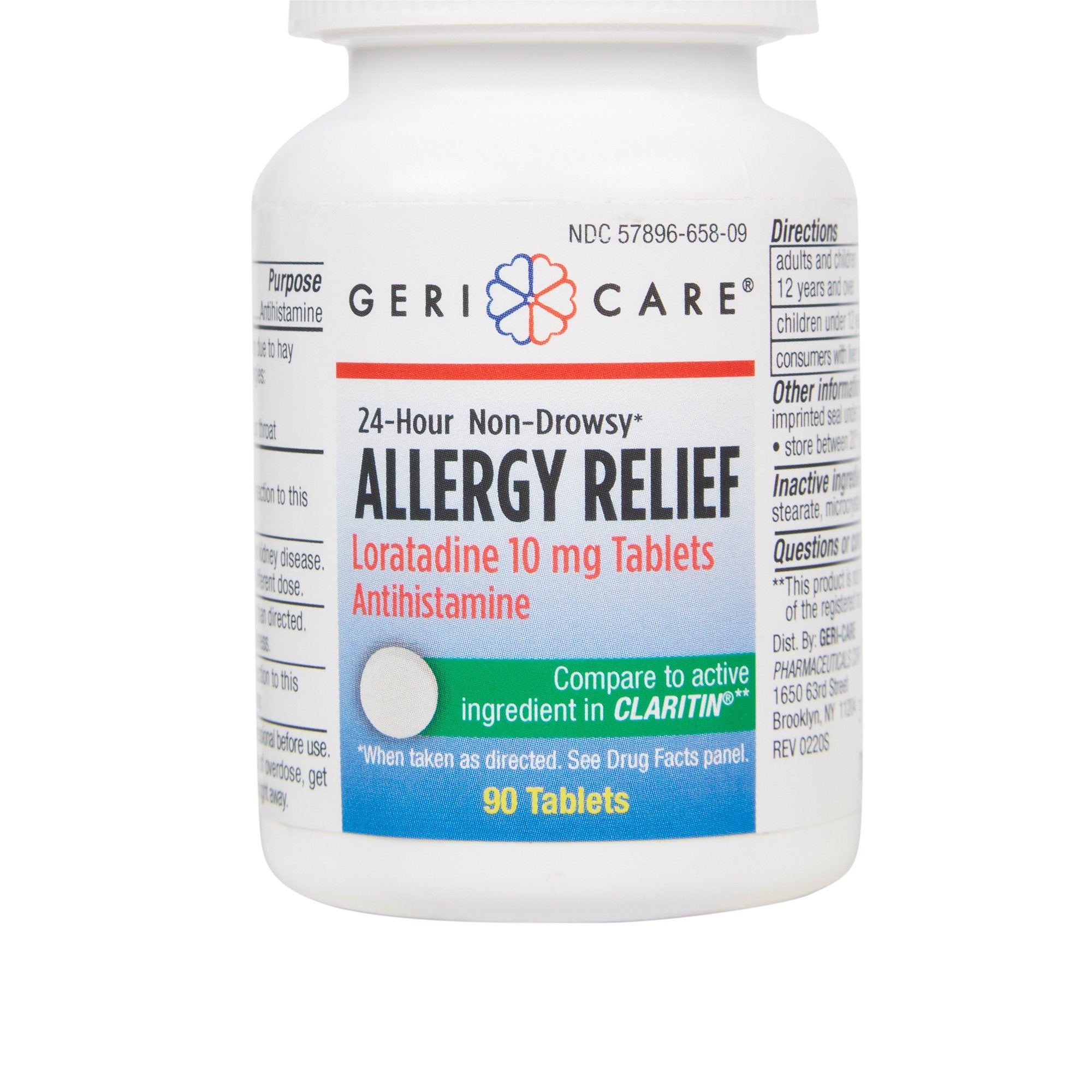 Allergy Relief Geri-Care® 10 mg Strength Tablet 90 per Bottle - image 3