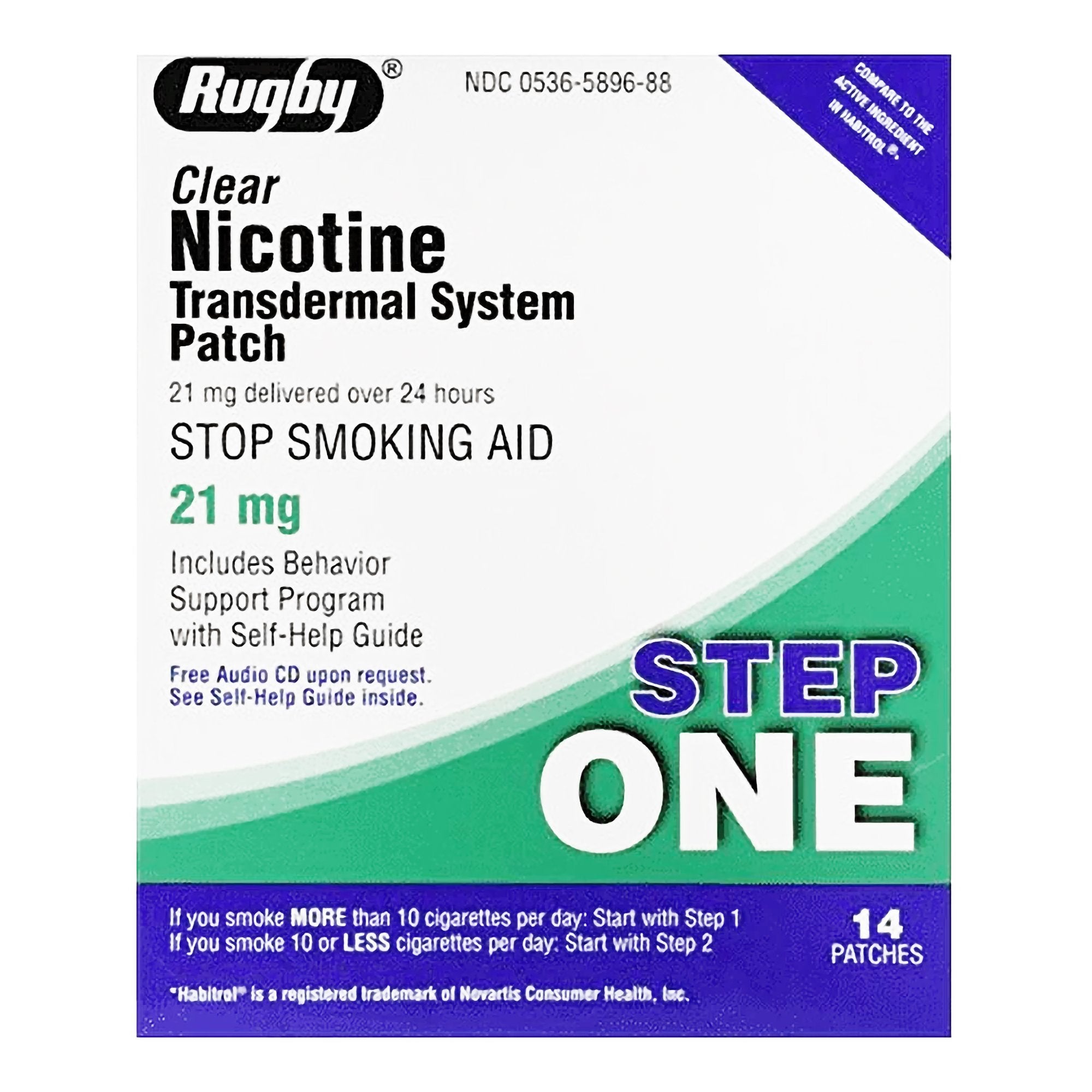 Rugby® Nicotine Polacrilex Stop Smoking Aid Transdermal Patch