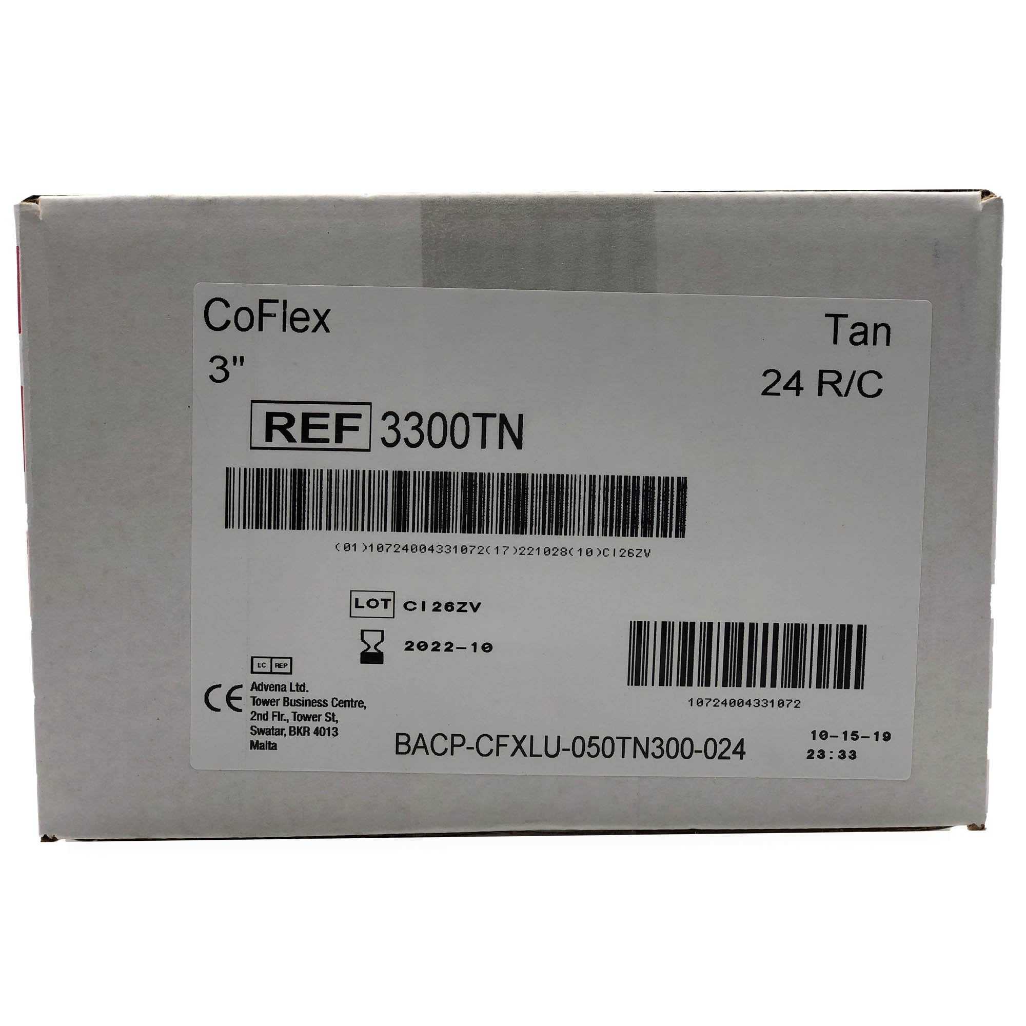 Cohesive Bandage CoFlex® 3 Inch X 5 Yard Self-Adherent Closure Tan NonSterile 14 lbs. Tensile Strength - image 3