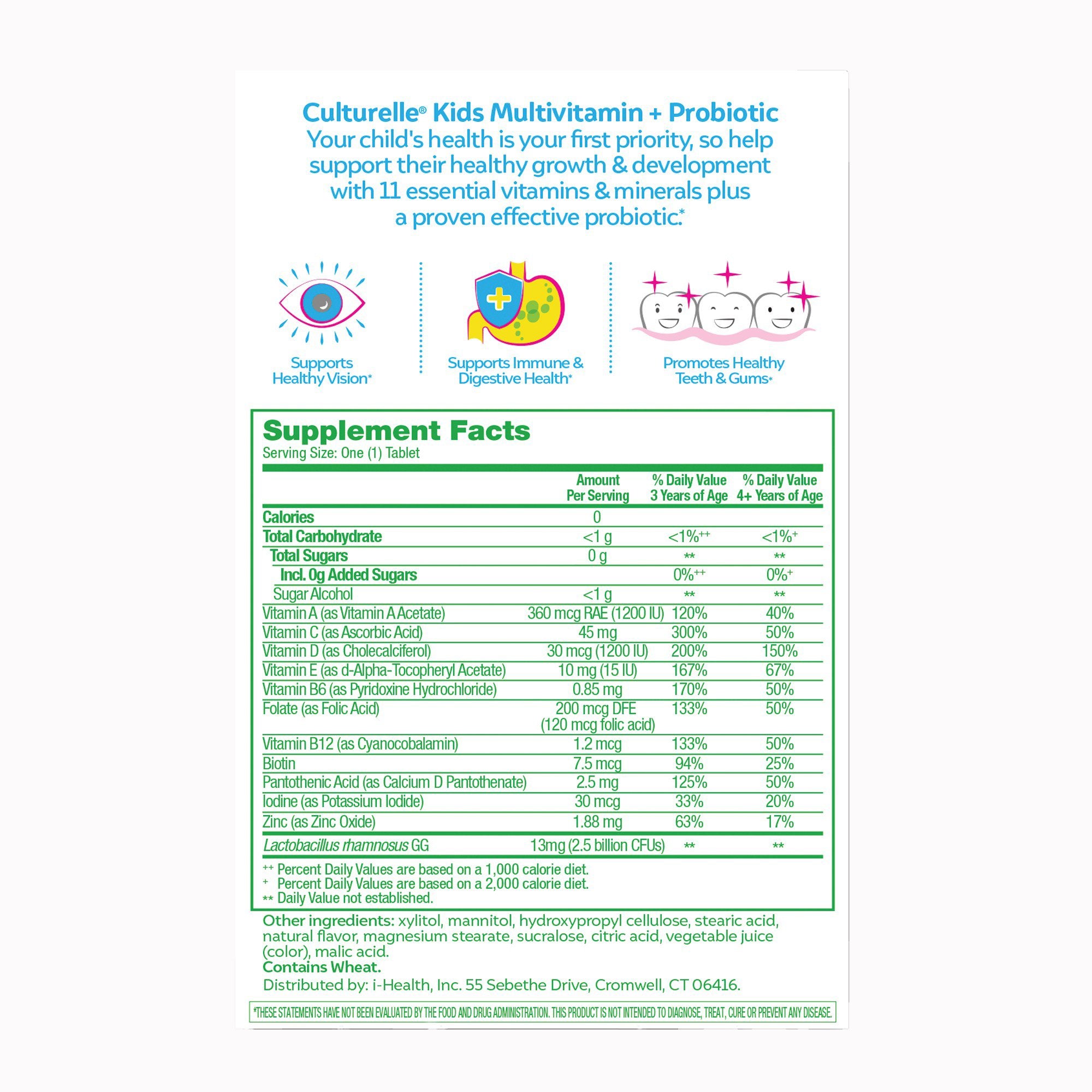 Pediatric Probiotic Dietary Supplement Culturelle® 50 per Box Tablet - image 4