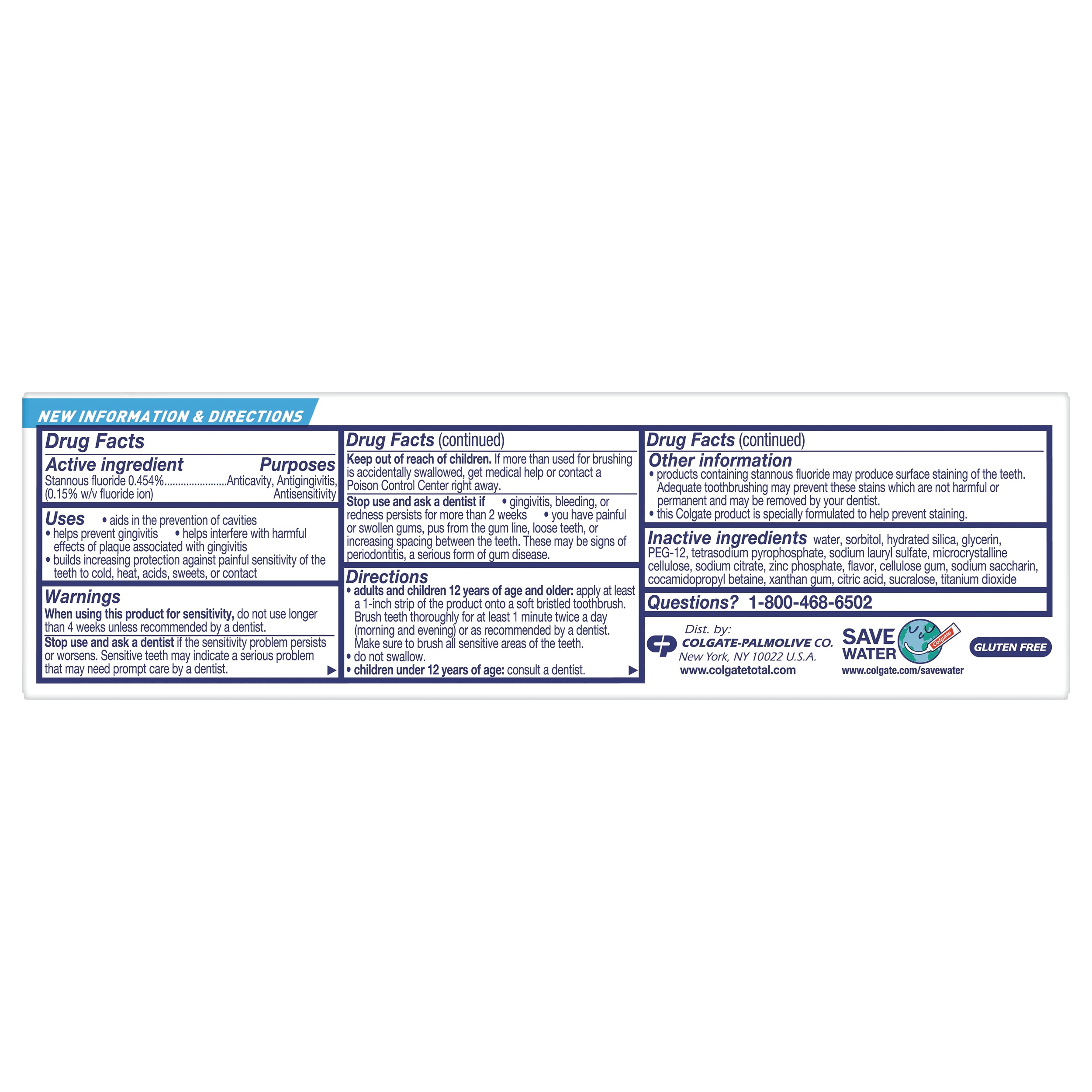 Toothpaste Colgate® Total Clean Mint Flavor 3.3 oz. Tube - image 3