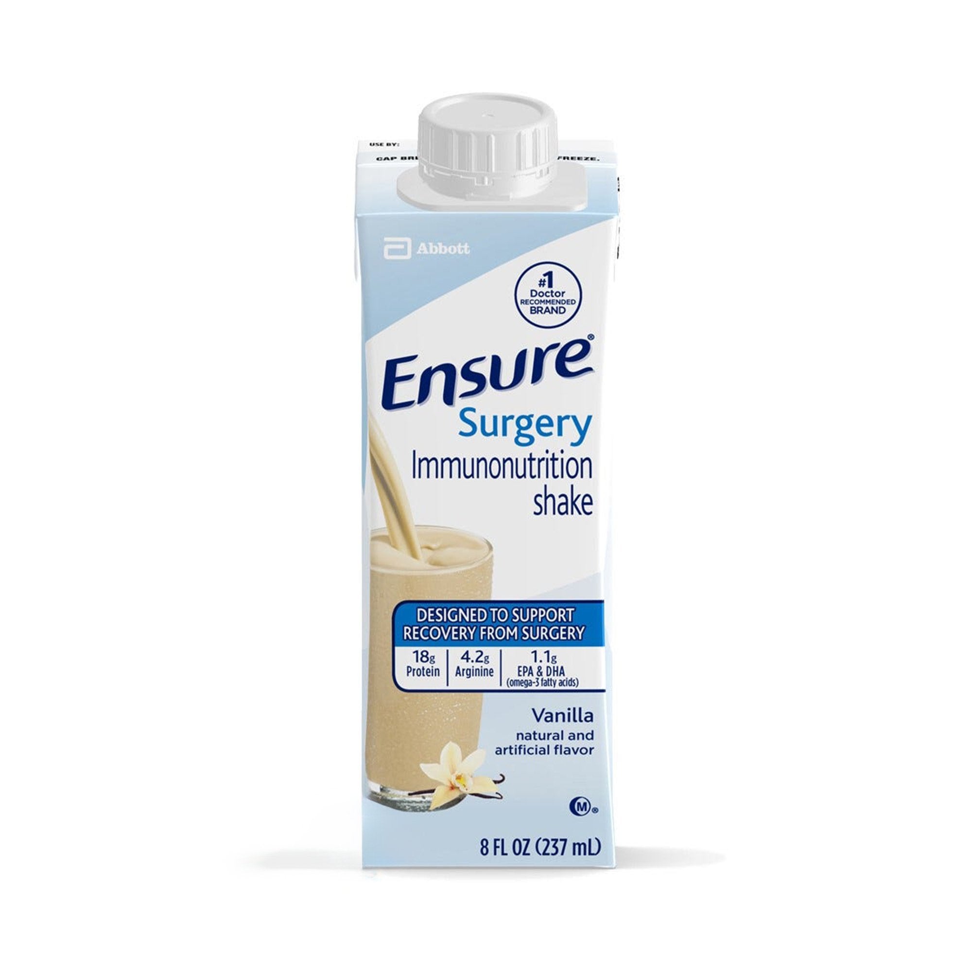 Oral Supplement Ensure® Pre-Surgery Clear Carbohydrate Drink / Ensure® Surgery Immunonutrition Shake Strawberry / Vanilla Flavor Liquid 8 oz. / 10 oz. Bottle / Carton - image 2