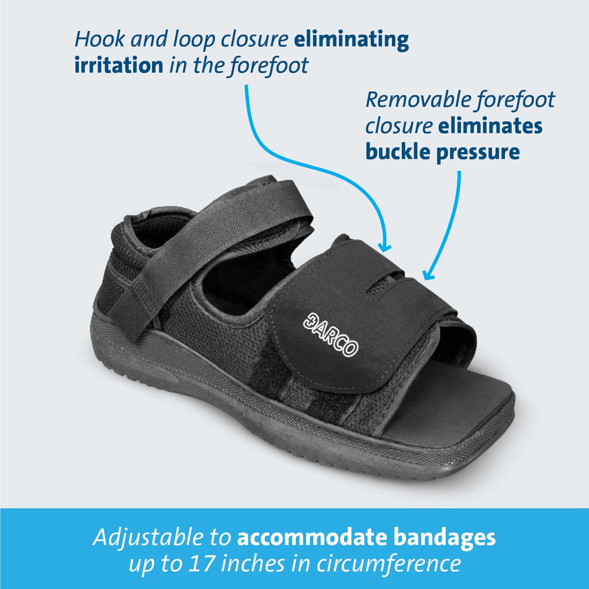 Post-Op Shoe MedSurg™ Small Female Black - image 4