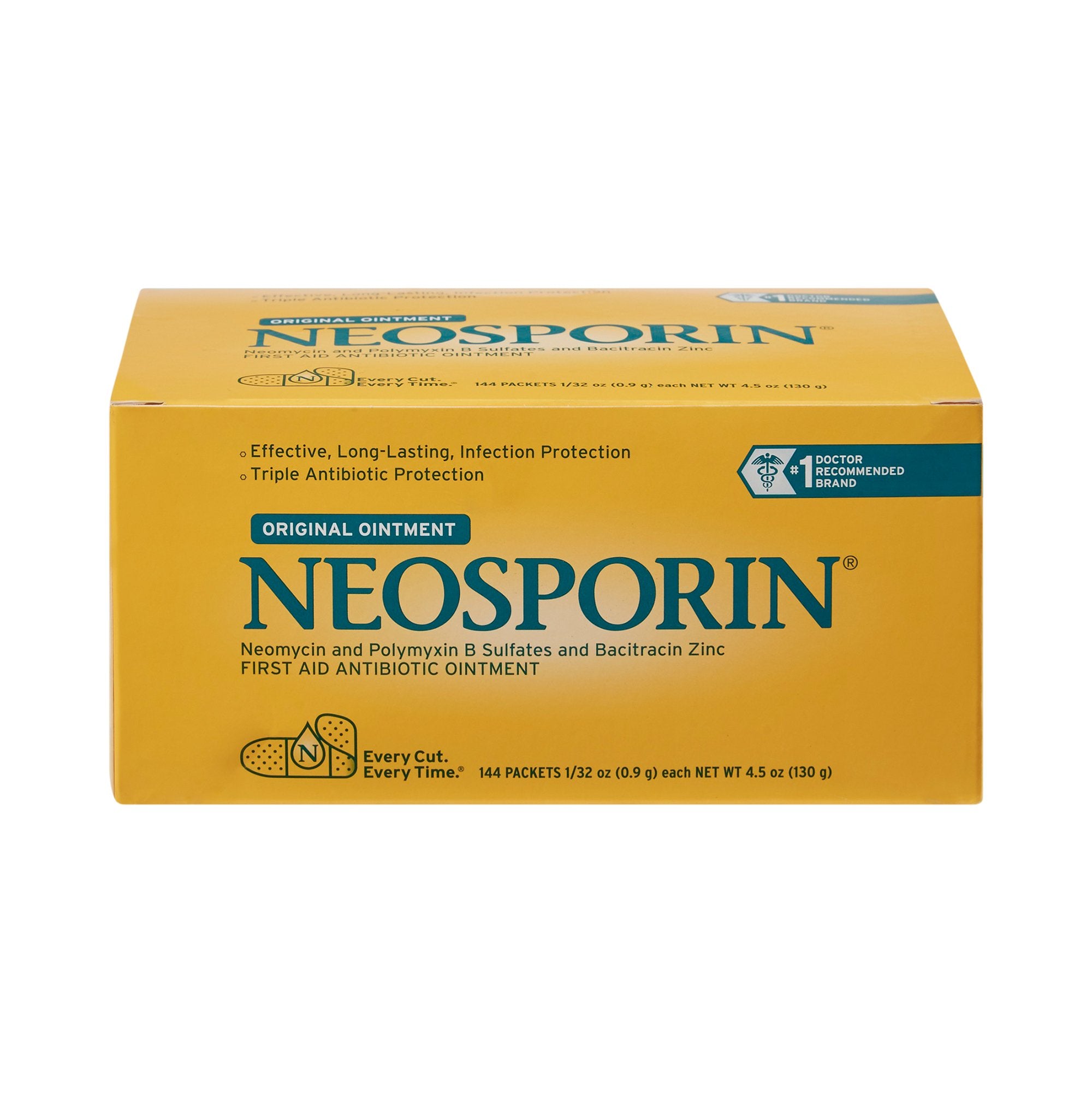 First Aid Antibiotic Bacitracin / Neomycin / Polymyxin B Neosporin® Ointment 0.9 Gram Individual Packet - image 5