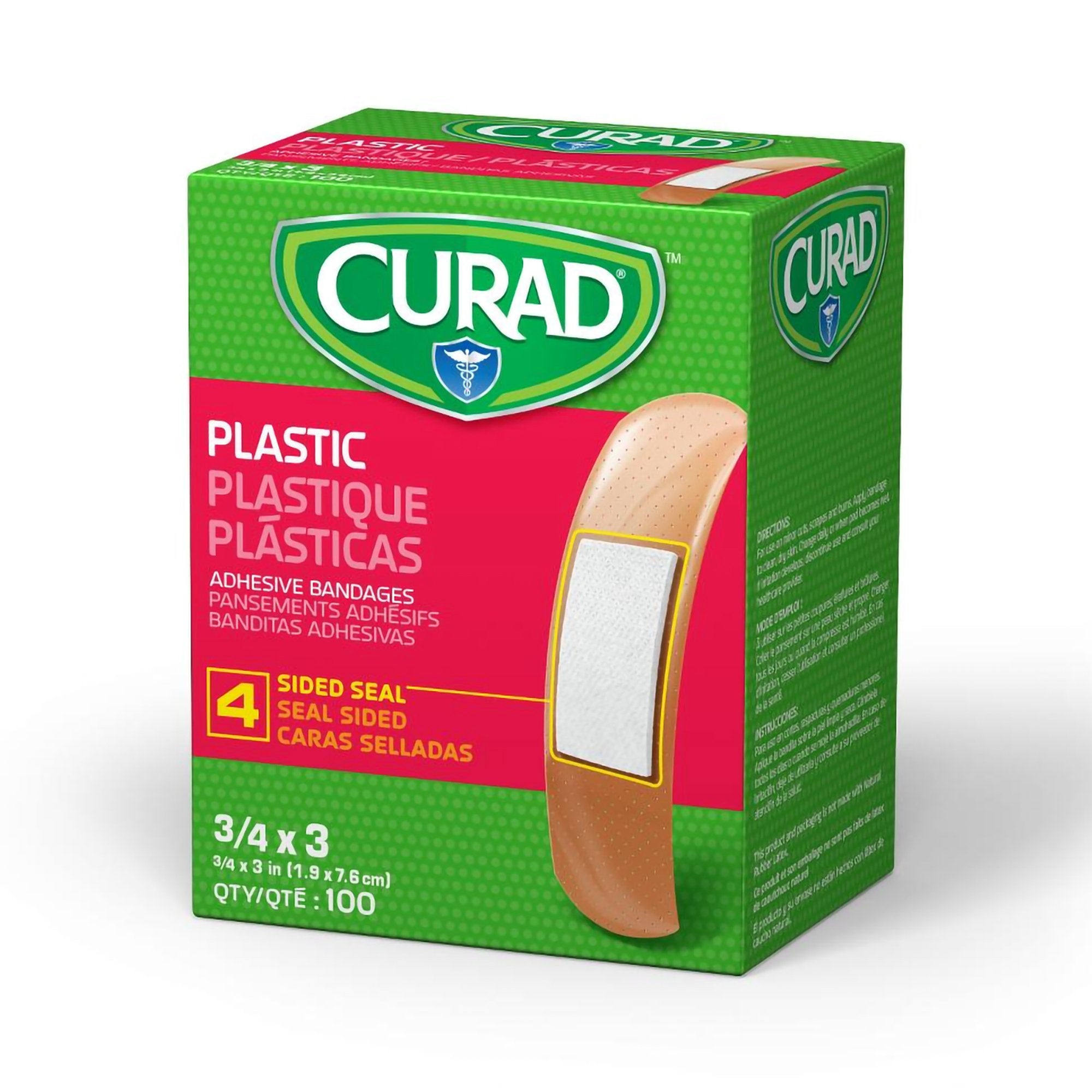 Adhesive Strip Curad® Plastic Tan 3/4 X 3 Inch Sterile - image 4