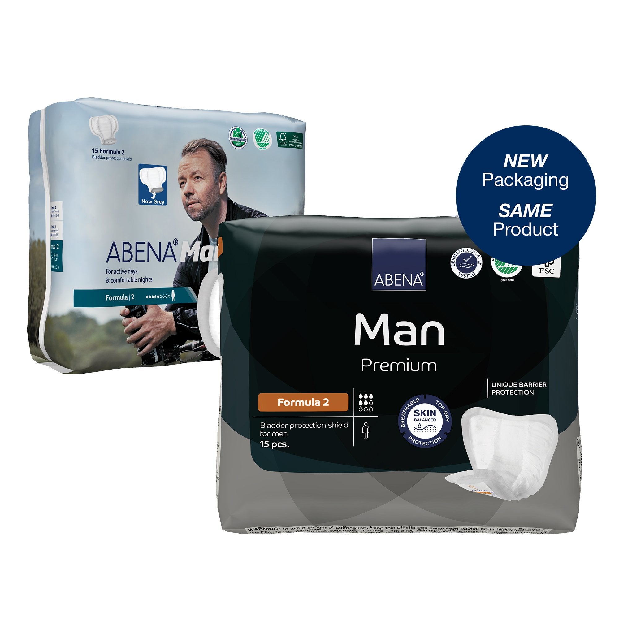 Bladder Control Pad Abena® Premium Man 9 X 11.4 Inch Moderate Absorbency Fluff / Polymer Core Size 2 - image 2