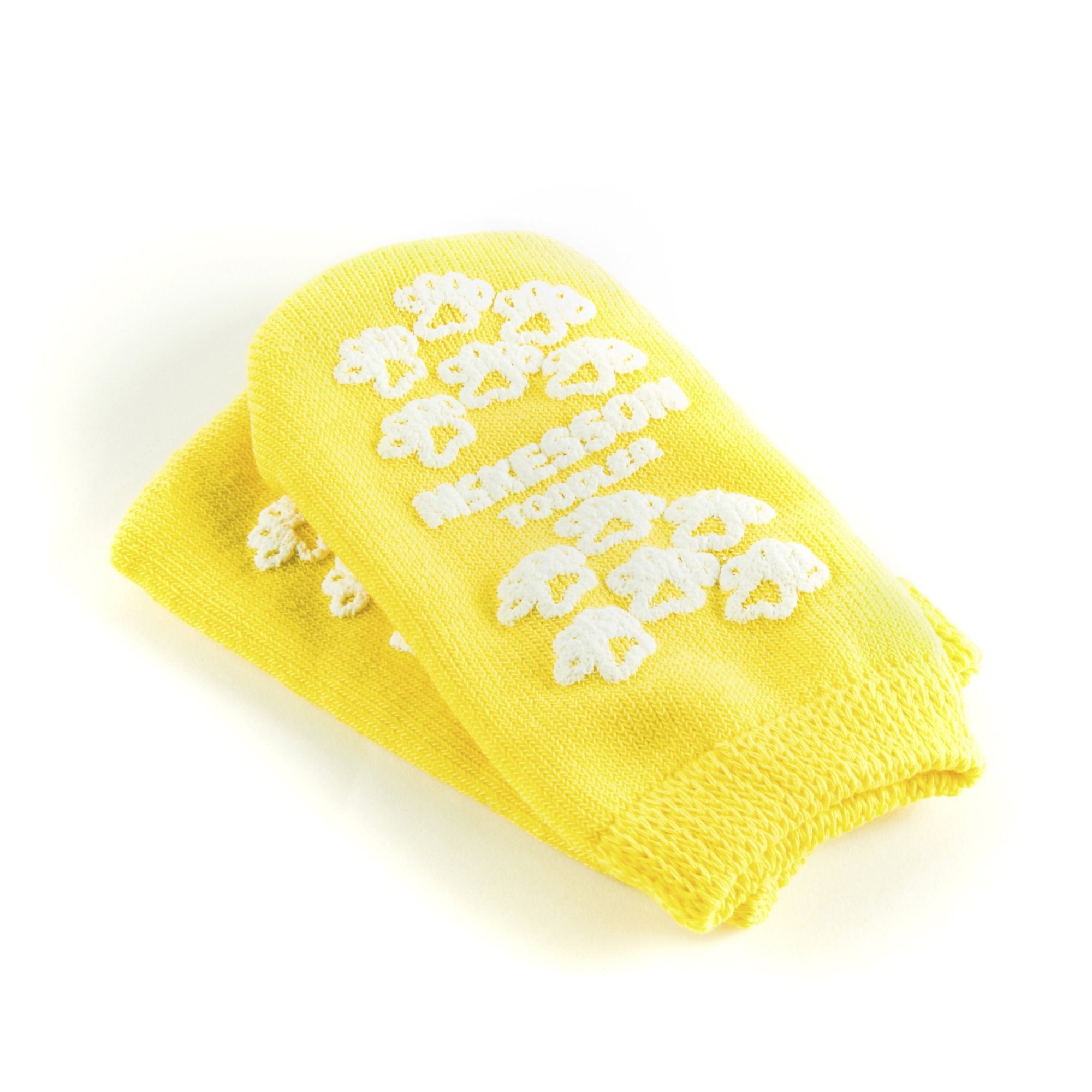 Slipper Socks McKesson Terries™ Unisex Toddler Single Tread Single Patient Use Yellow - image 3