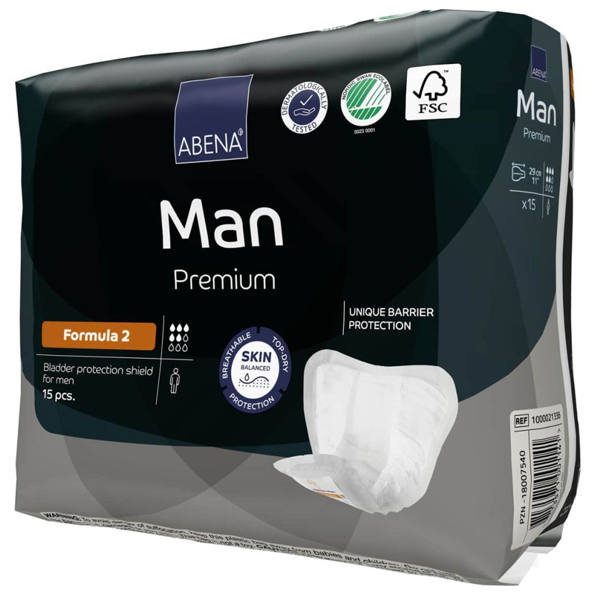 Bladder Control Pad Abena® Premium Man 9 X 11.4 Inch Moderate Absorbency Fluff / Polymer Core Size 2 - image 4