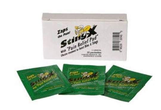 Sting and Bite Relief Benzocaine Sting X® Towelette Individual Packet