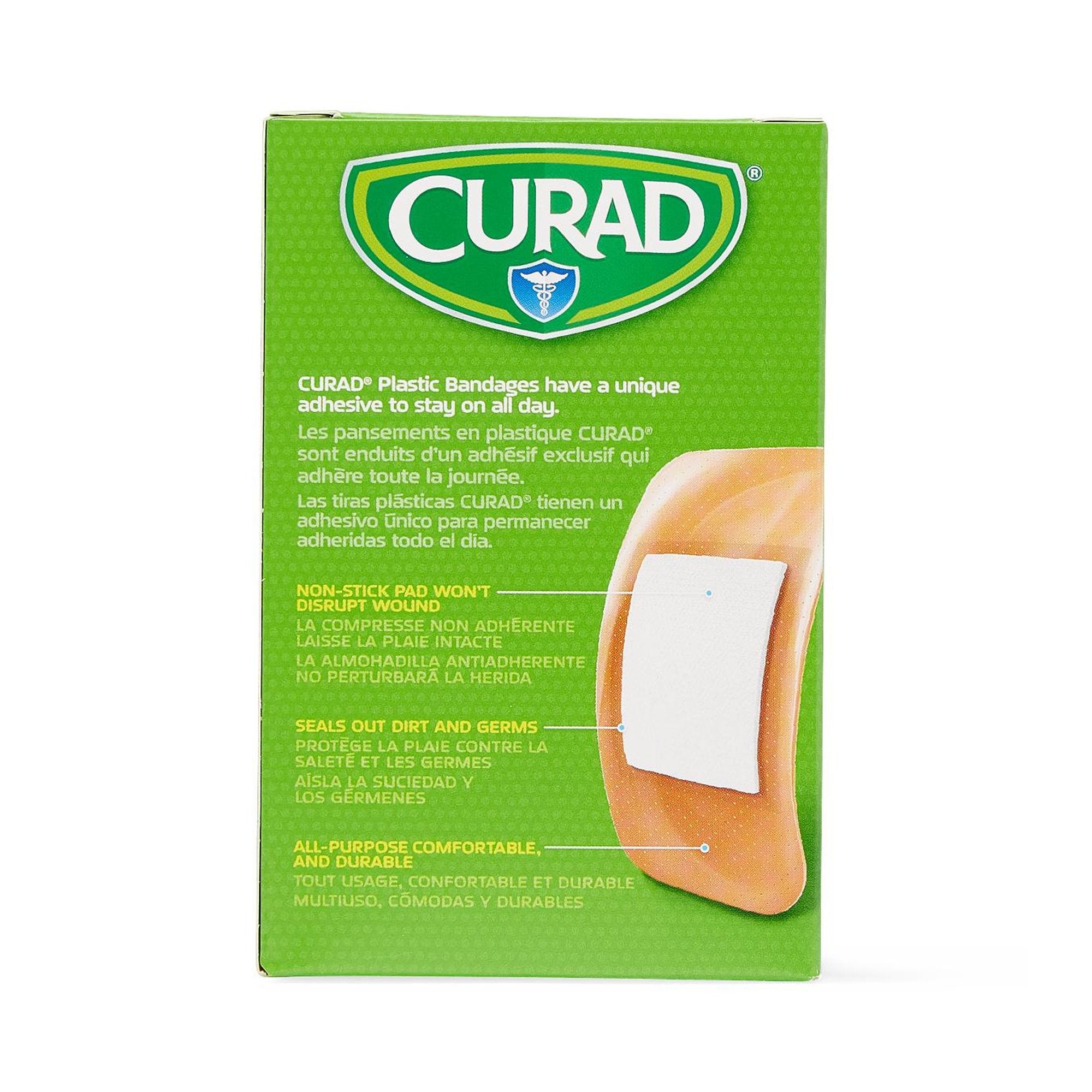Adhesive Strip Curad® Plastic Tan 2 X 4 Inch Sterile - image 3