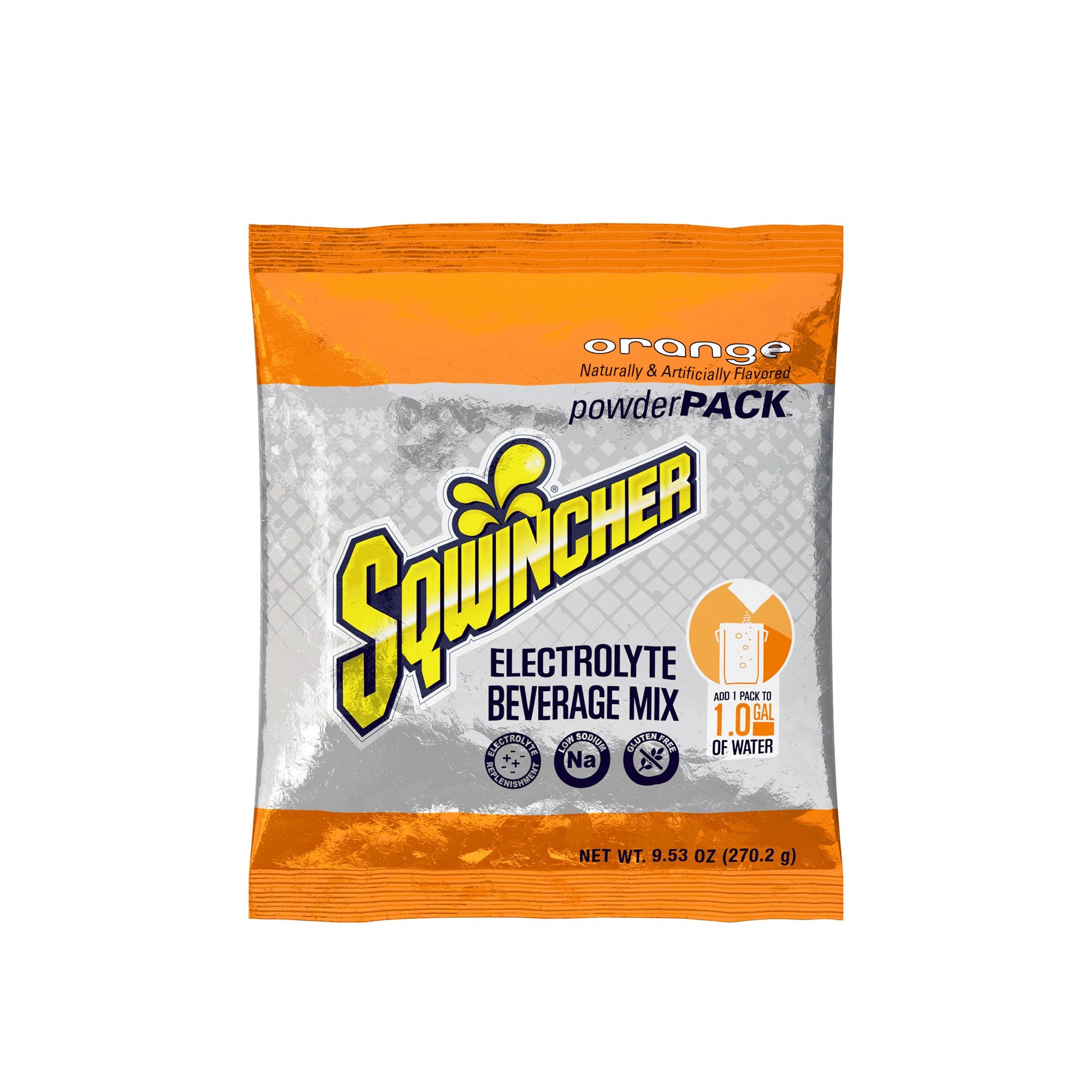 Sqwincher® Powder Pack® Orange Electrolyte Replenishment Drink Mix
