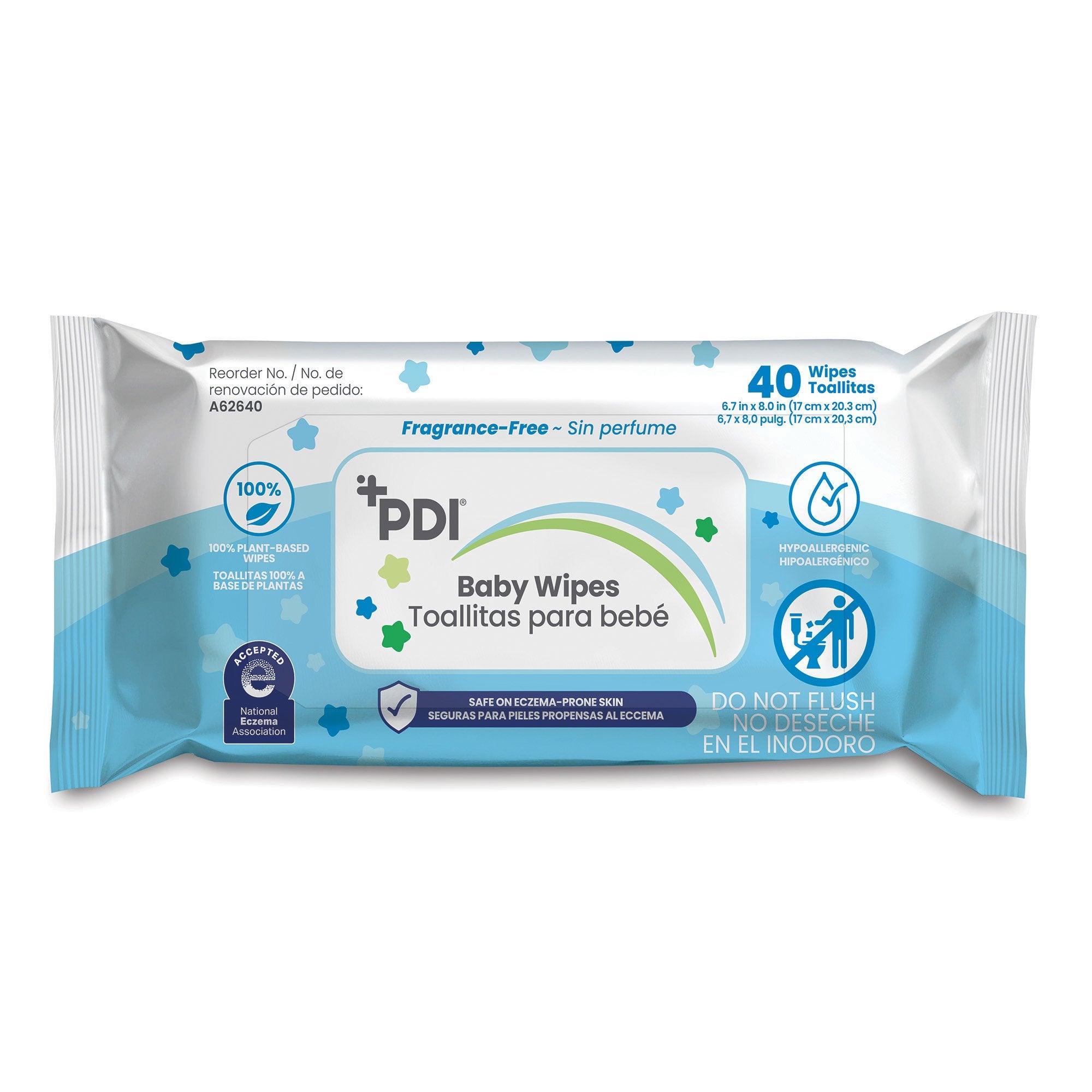Baby Wipe PDI® Soft Pack Unscented 40 Count - image 2