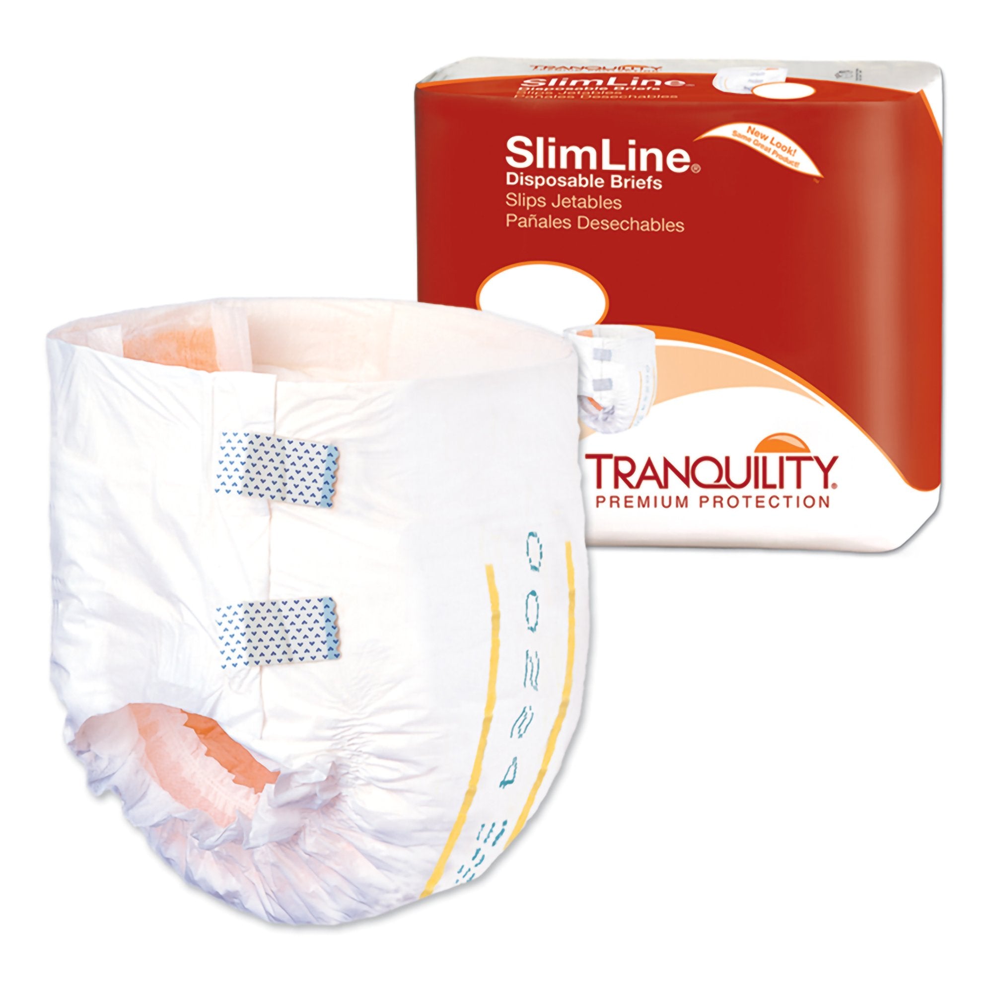 Unisex Youth Incontinence Brief Tranquility® Slimline® Size 5 to 6 Disposable Heavy Absorbency - image 3