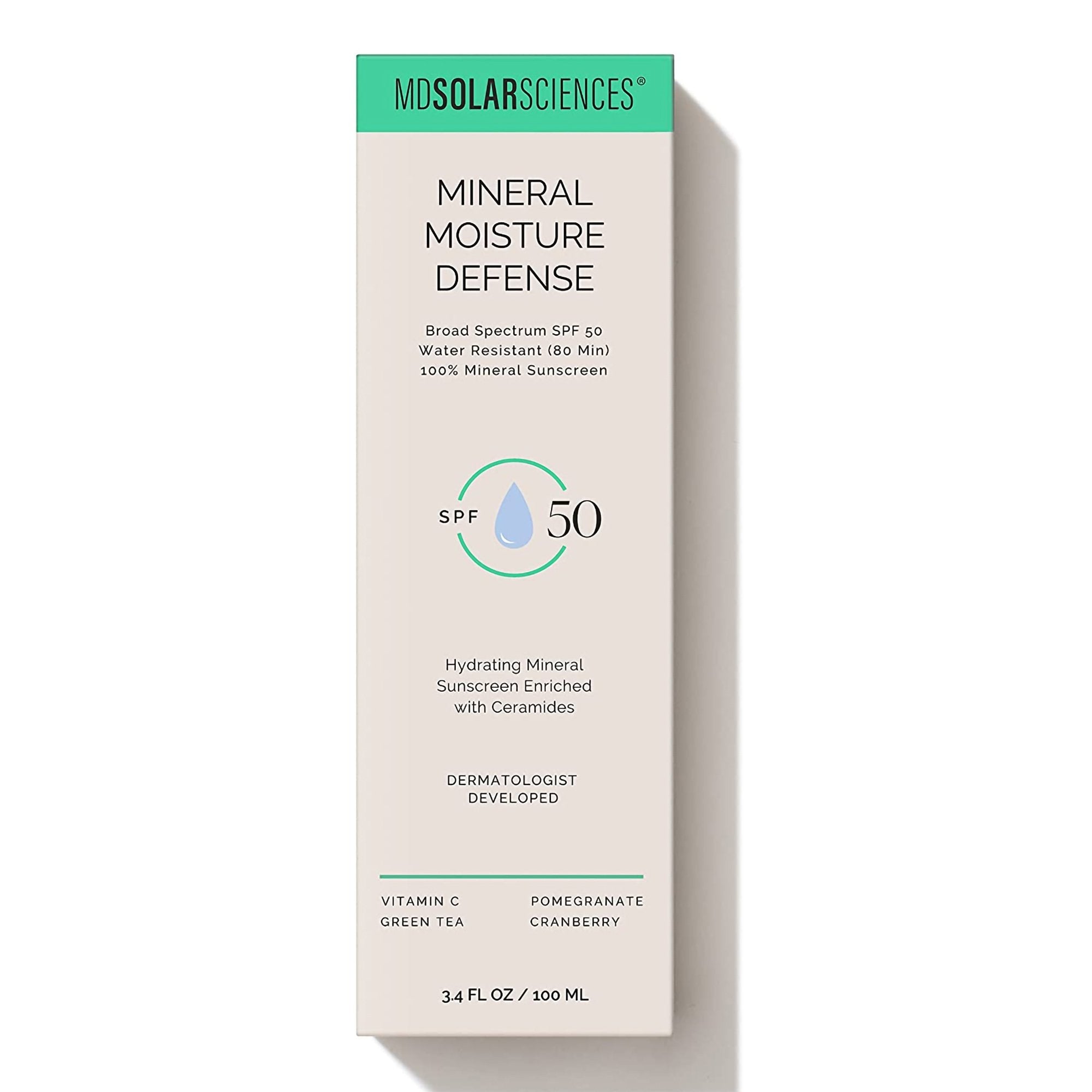 Sunscreen MDSolarsciences™ Mineral Moisture Defense SPF 50 Cream 3.4 oz. Tube - image 3