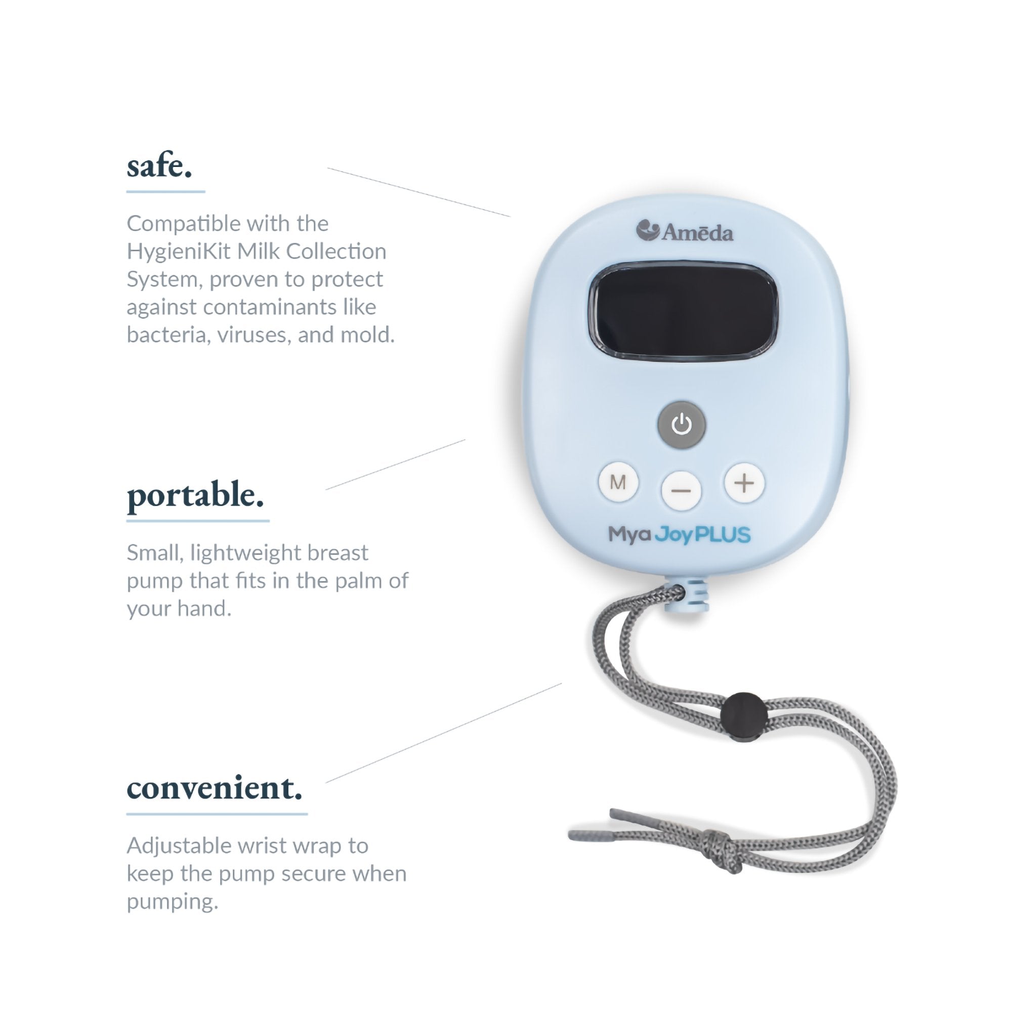 Double Electric Breast Pump Kit Ameda® Mya™ Joy Plus - image 3