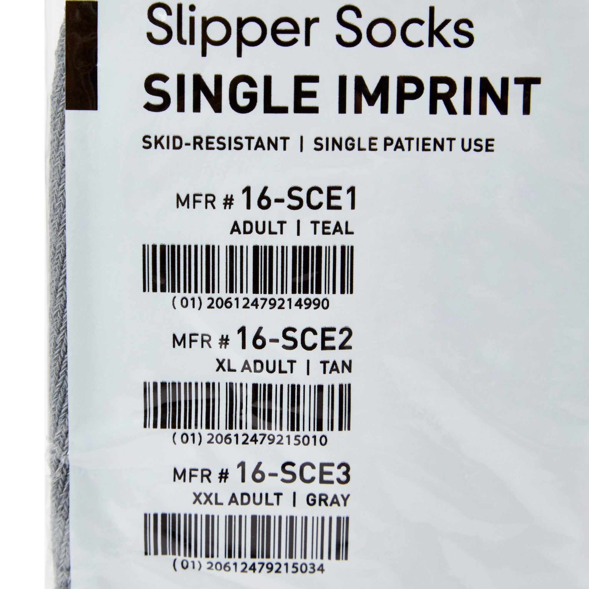 Slipper Socks McKesson Unisex Adult 2X-Large Single Tread Single Patient Use Gray - image 3