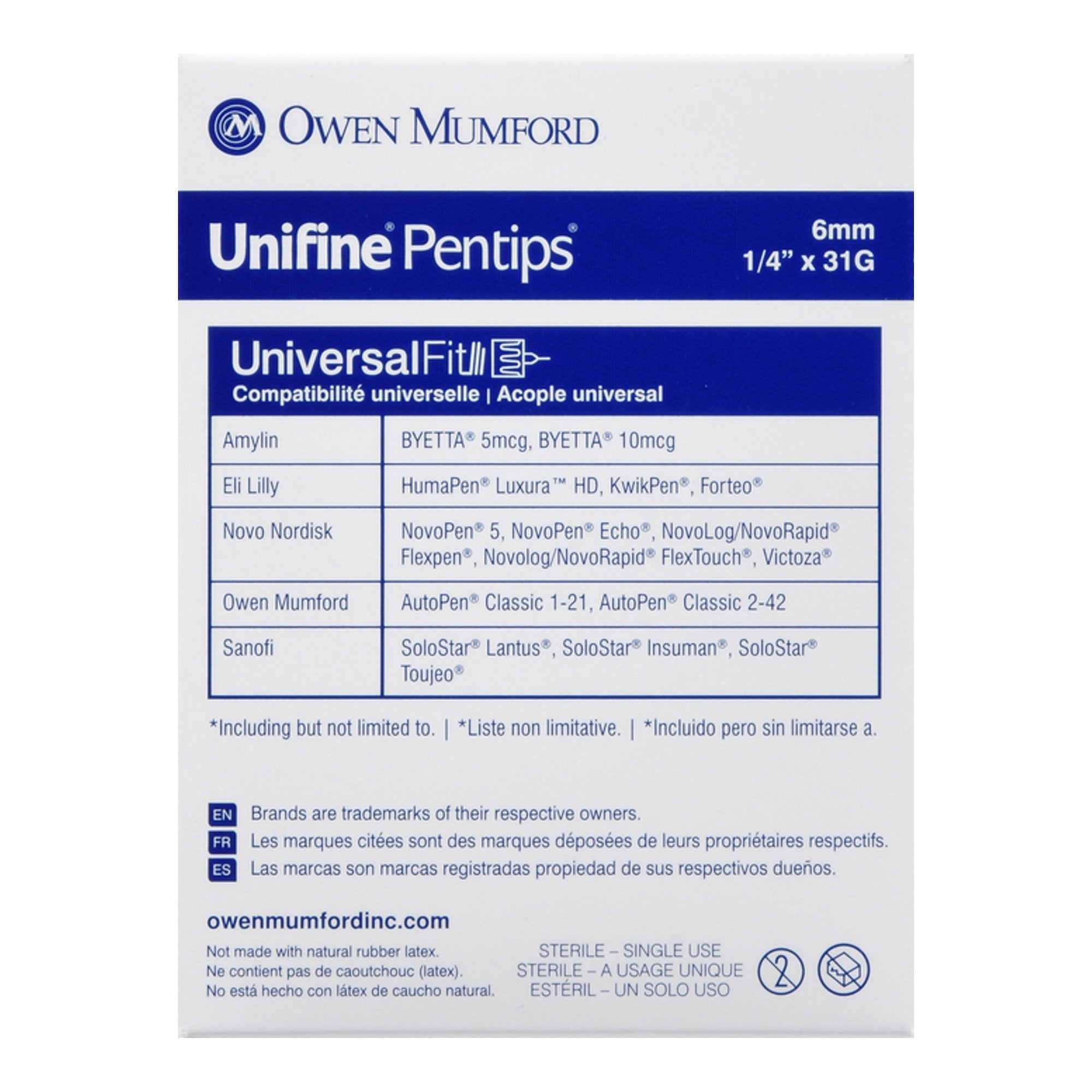 Standard Insulin Pen Needle Unifine® Pentips® 31 Gauge 6 mm Length NonSafety - image 5