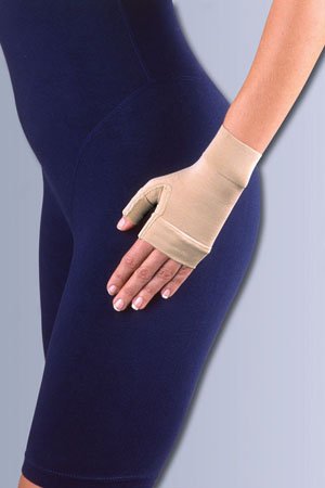 Compression Glove Jobst® Ready-to-Wear Fingerless Small Over-the-Wrist Length Ambidextrous