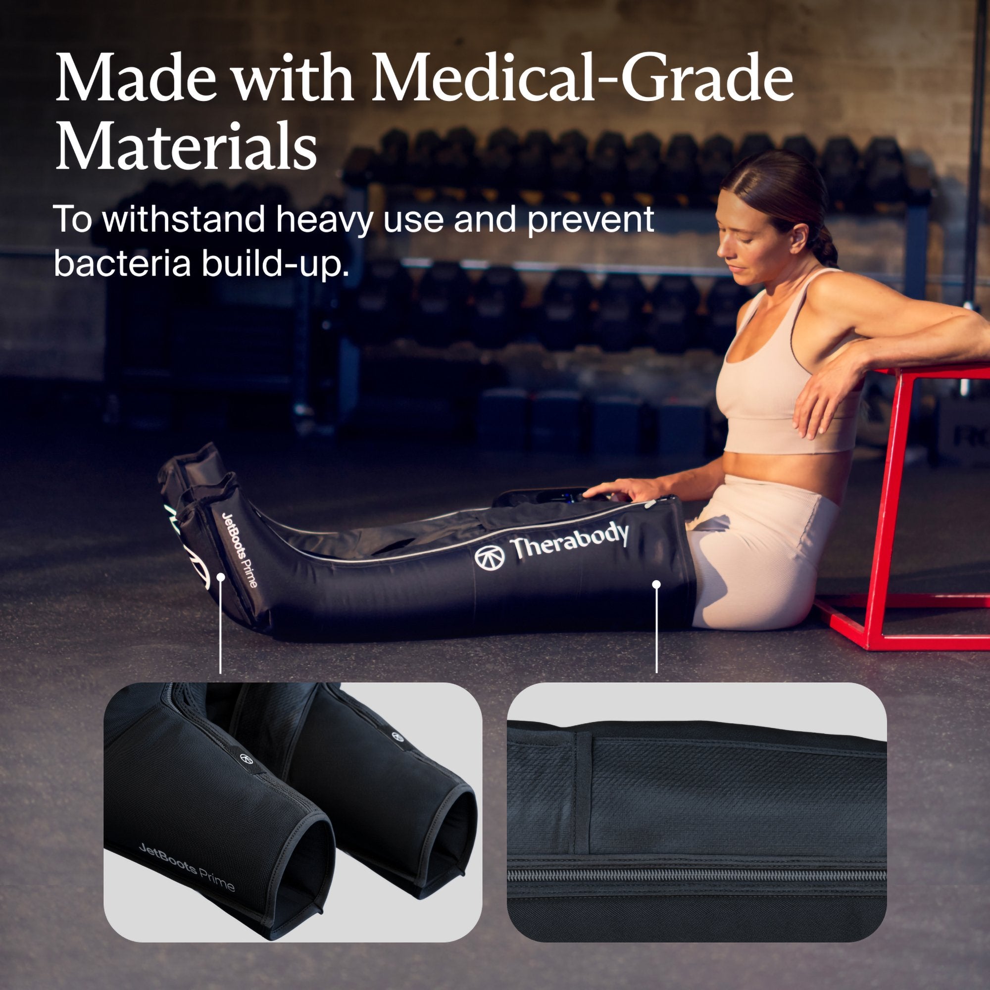 Compression Massage Garment & Control Unit RecoveryAir Prime JetBoots Regular Outseam: 31-1/2 to 37-1/2 Inch / Thigh Circumference: Up to 31-1/2 Inch - image 8