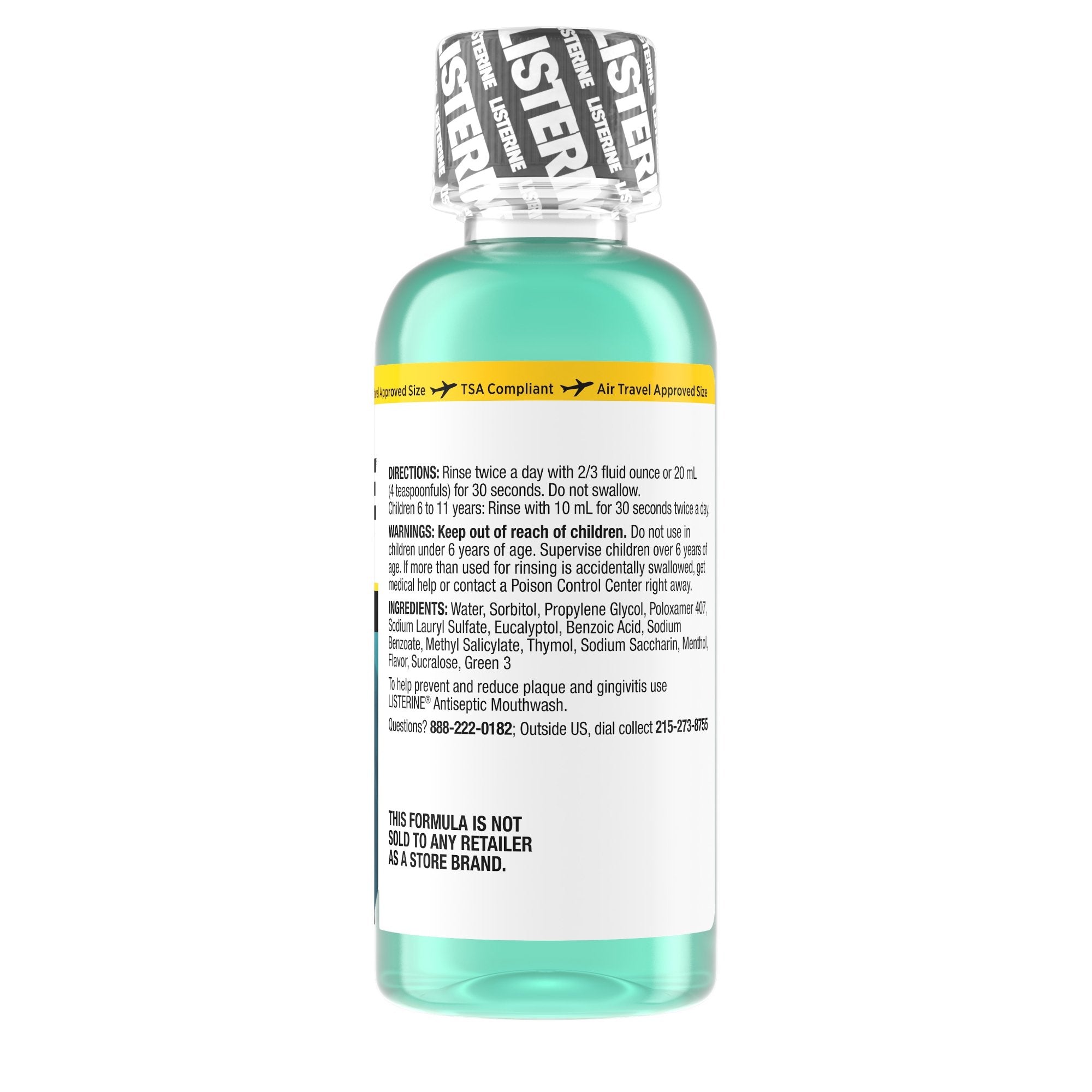 Mouthwash Listerine® Zero™ 3.2 oz. Clean Mint Flavor - image 2