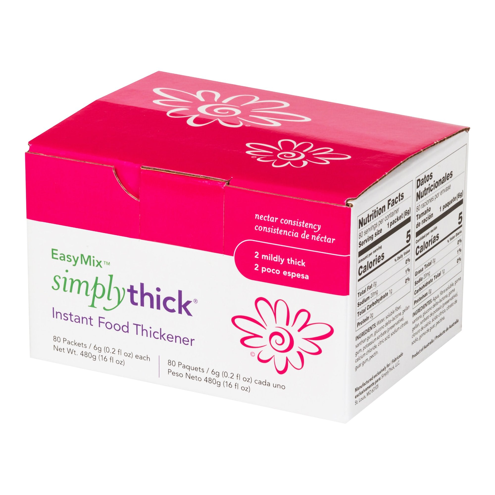SimplyThick® Easy Mix™ Nectar Consistency Food and Beverage Thickener