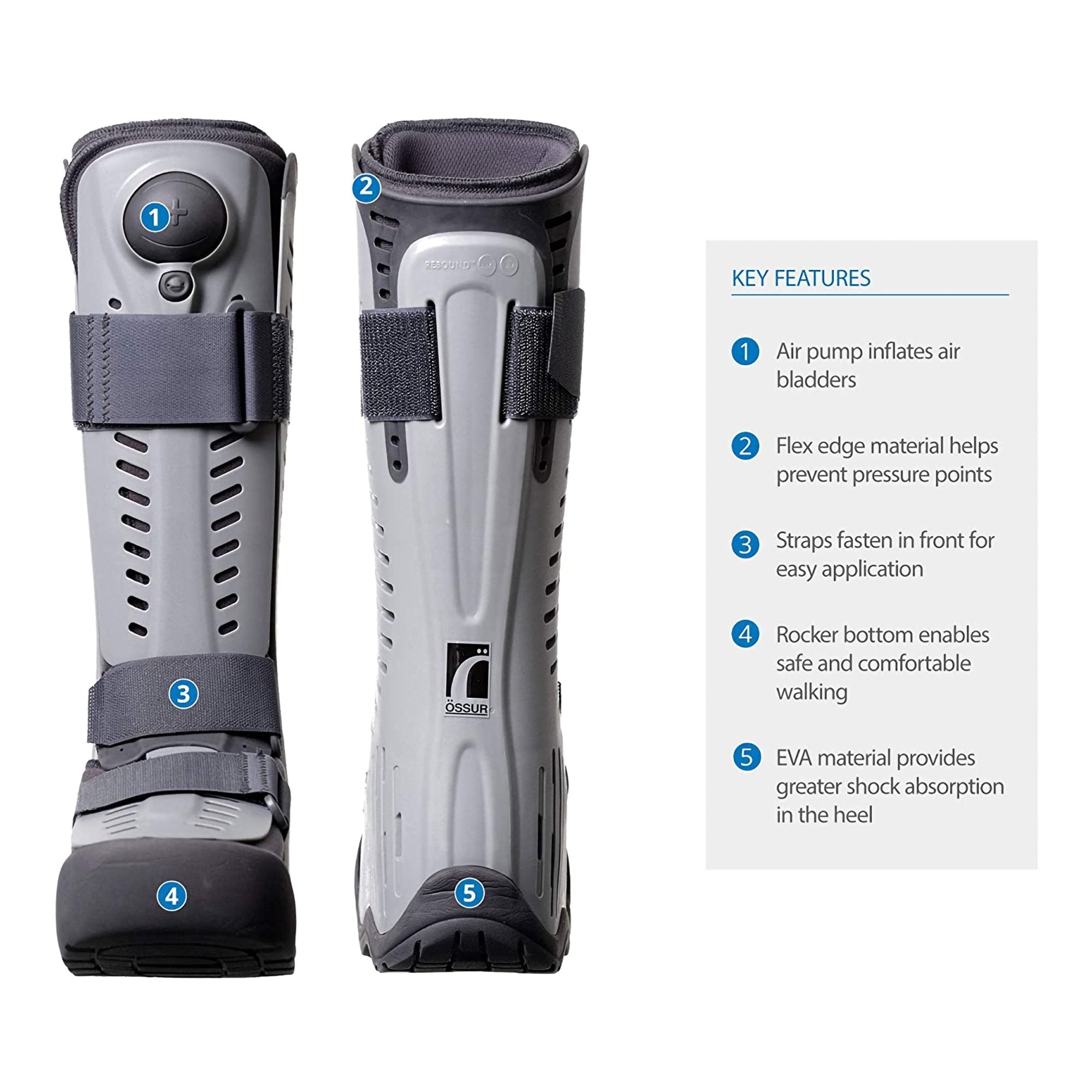 Air Walker Boot Rebound® Air Walker Pneumatic Adult Medium Tall - image 2