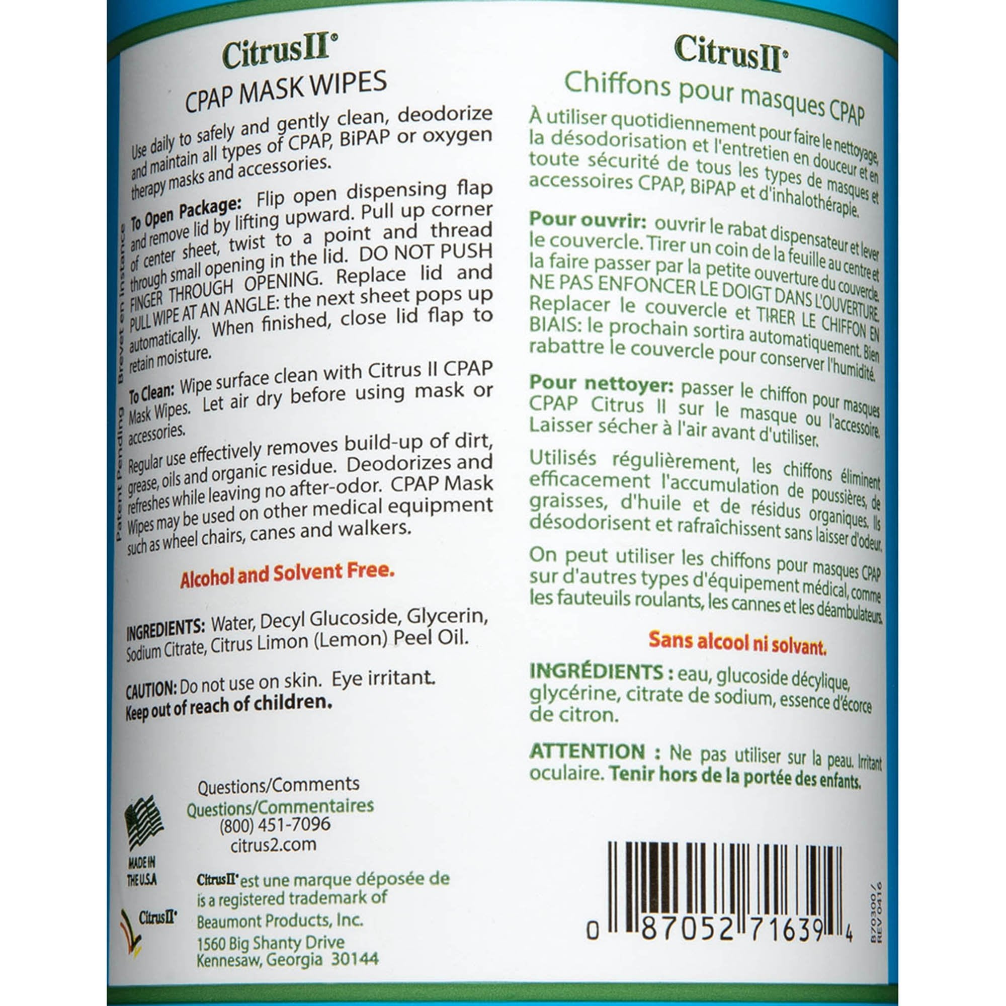 CPAP Wipes Citrus II 5 X 8 Inch, 7.5 oz - image 3