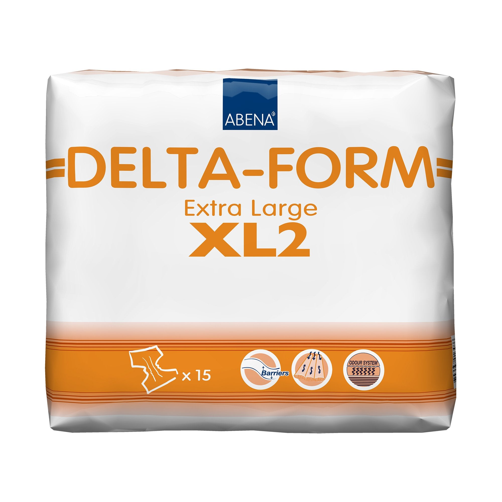 Incontinence Brief Abena® Delta-Form Adult X-Large Unisex Disposable Moderate Absorbency - image 3