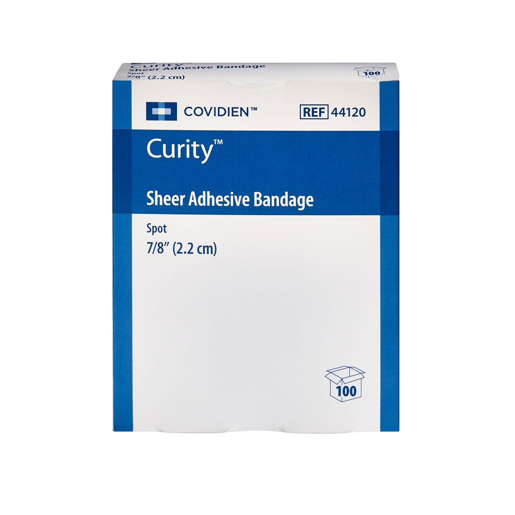 Adhesive Spot Bandage Curity™ Plastic Sheer 7/8 Inch Diameter Sterile - image 2