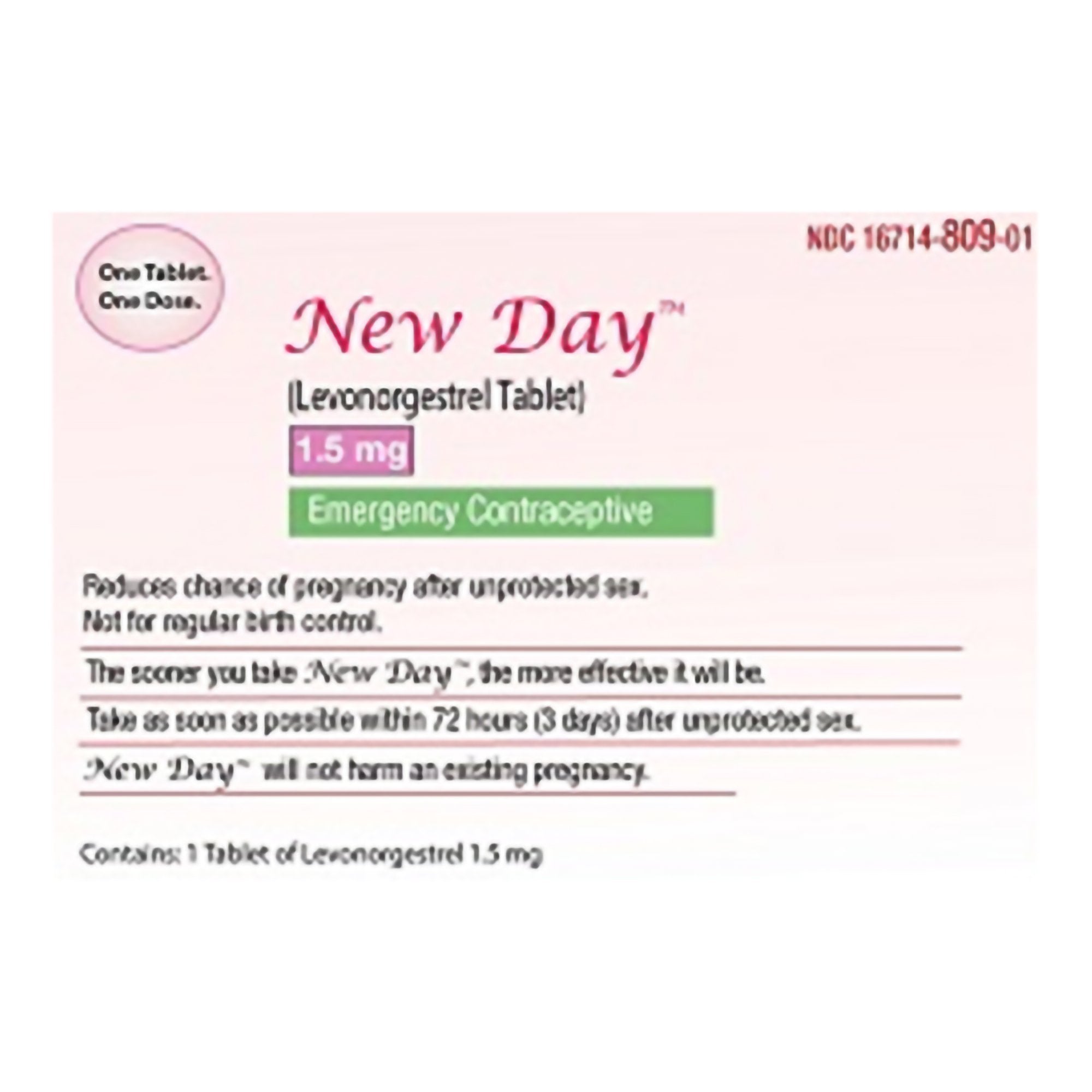 New Day™ Levonorgestrel Birth Control Pill