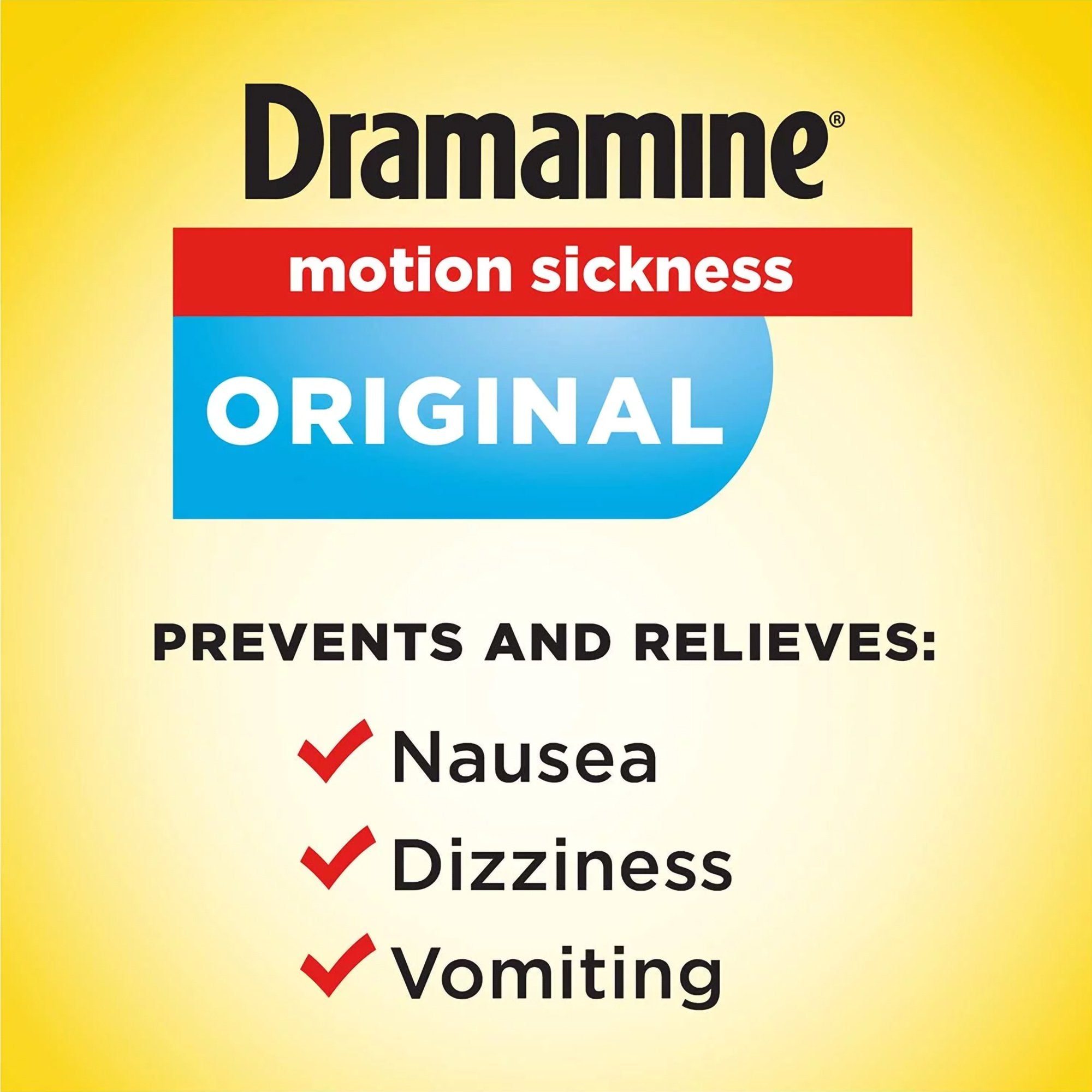 Nausea Relief Dramamine® 50 mg Strength Tablet 36 Per Box - image 3