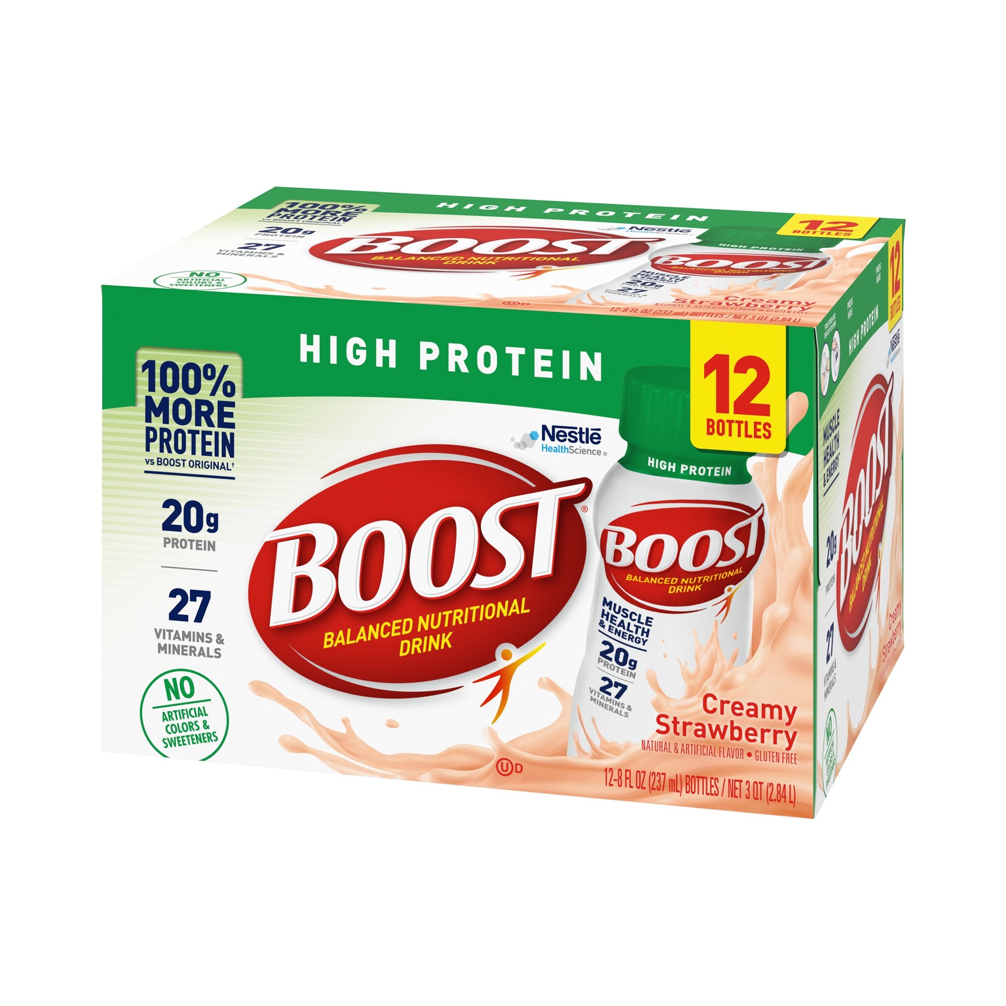 Oral Supplement Boost® High Protein Creamy Strawberry Flavor Liquid 8 oz. Bottle - image 7