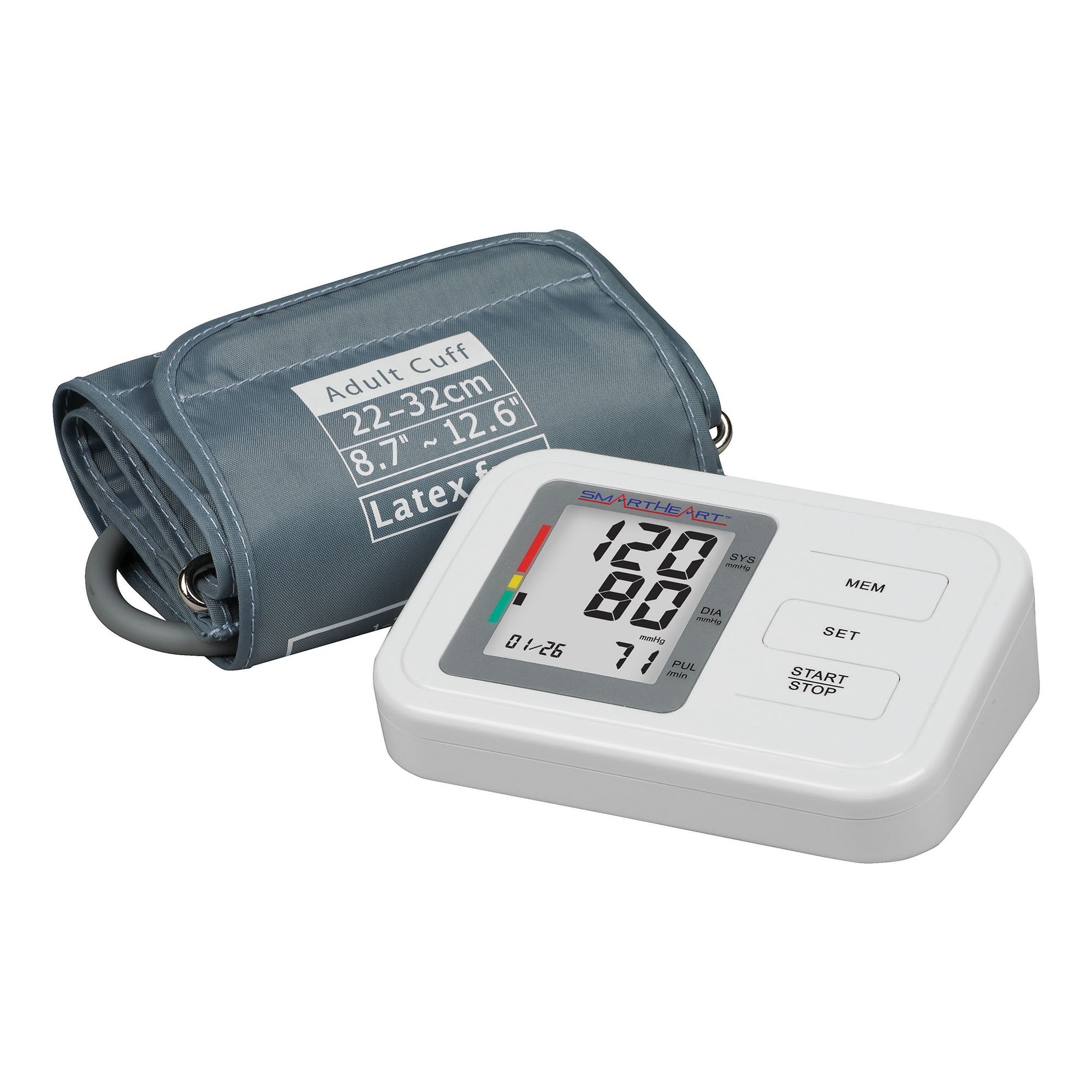 Home Automatic Digital Blood Pressure Monitor Smartheart Adult Cuff Nylon Cuff 22 to 32 cm Desk Model - image 2