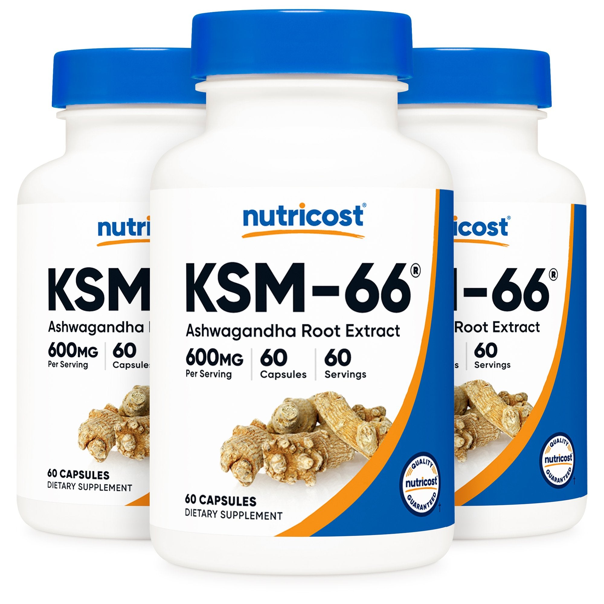 Dietary Supplement nutricost® KSM-66® Ashwagandha Extract / Black Pepper Extract 600 mg - 5 mg Strength Capsule 60 Per Bottle - image 4