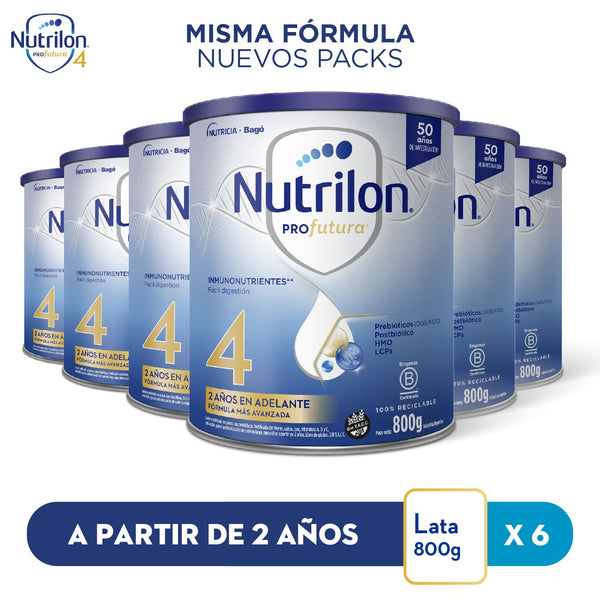 Nutrilon Profutura 4 for 2+ Year Olds - 6 Pack Combo (800 grs/28.21 oz each)