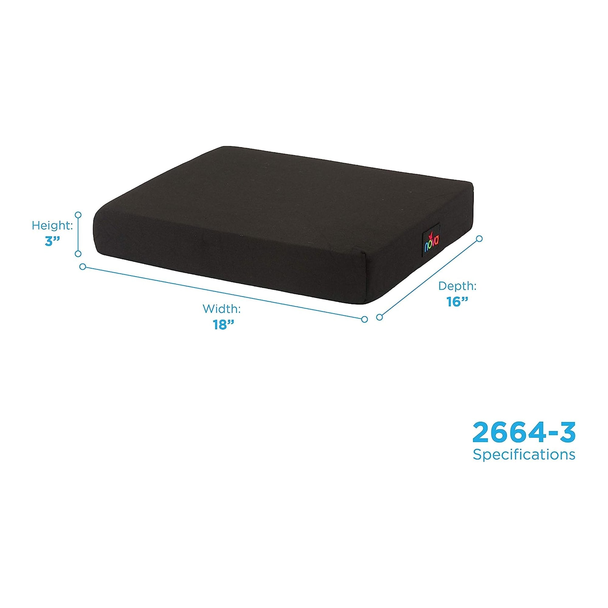 Seat Cushion NOVA 18 W X 16 L X 3 D Inch Convoluted Foam - image 4