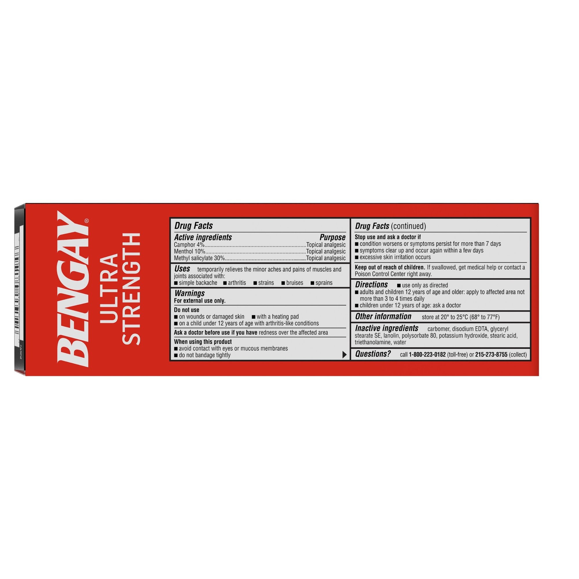 Topical Pain Relief Bengay® Ultra Strength 30% - 10% - 4% Strength Camphor / Menthol / Methyl Salicylate Cream 4 oz. - image 3