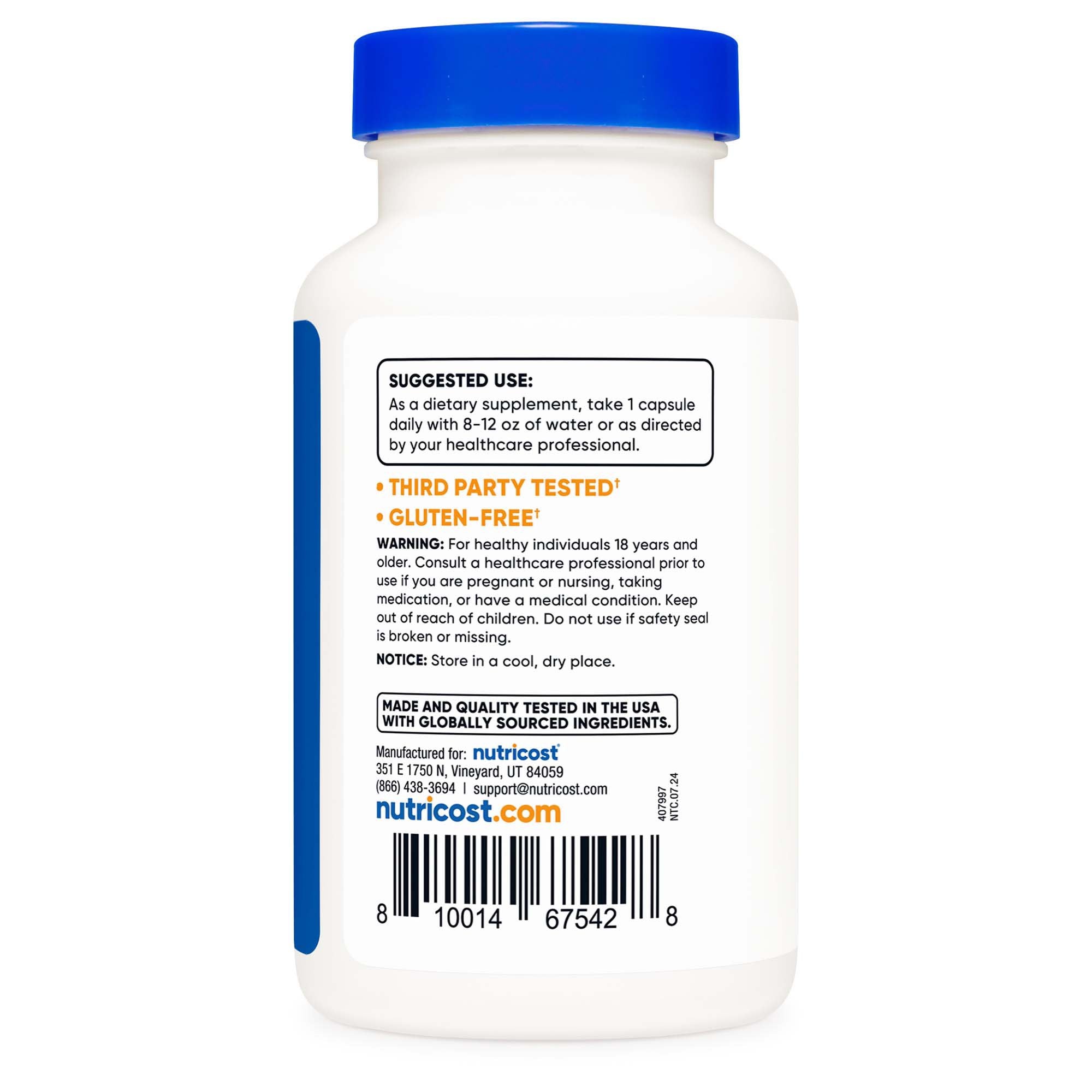 Dietary Supplement nutricost® 300 mg Strength Capsule 120 Per Bottle - image 3