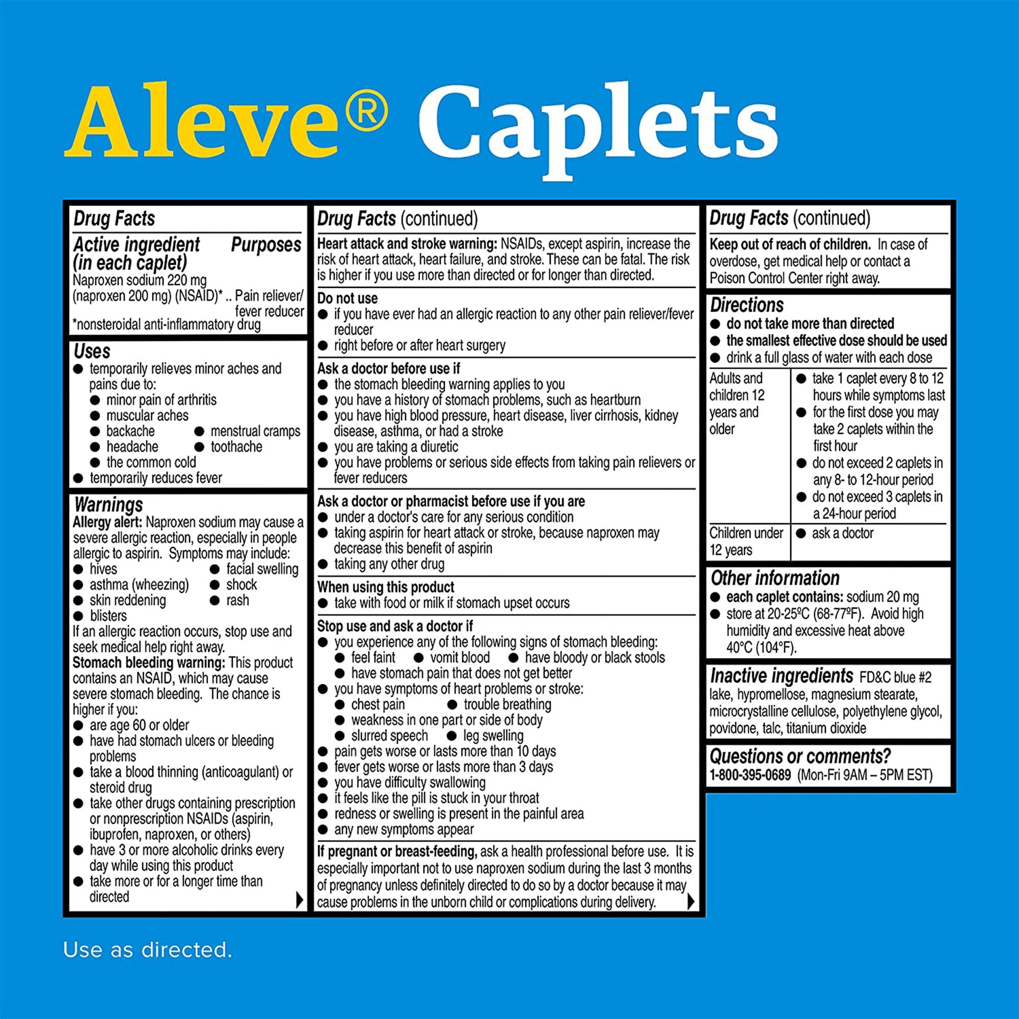 Pain Relief Aleve® 220 mg Strength Naproxen Sodium Caplet 24 per Bottle - image 4