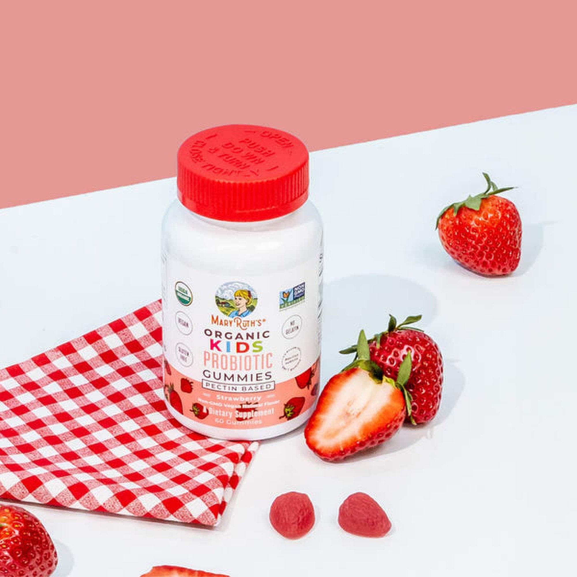 Probiotic Dietary Supplement Mary Ruth's® Organic Kids Probiotic 60 Per Bottle Gummy - image 7