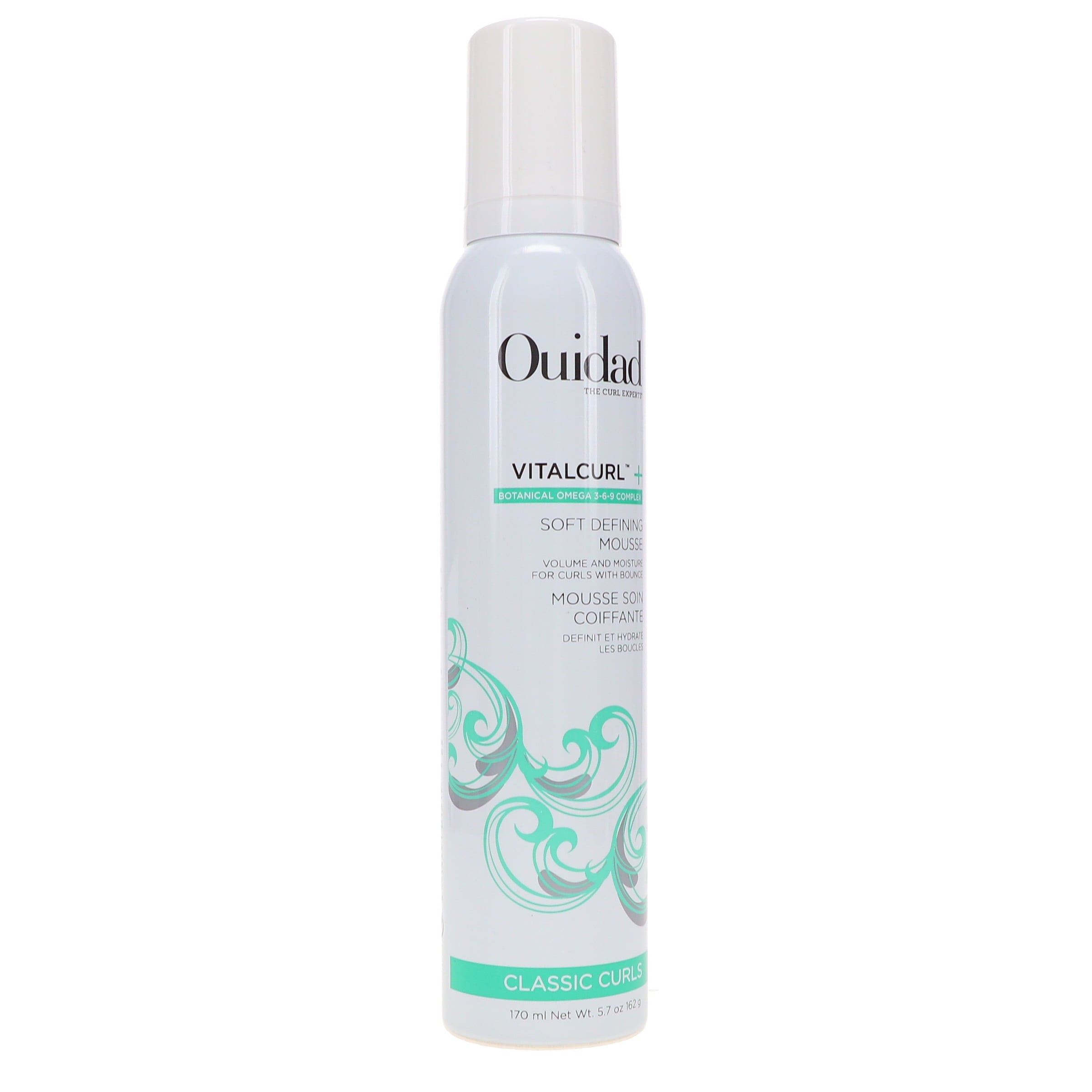 Ouidad Vitalcurl+ Curl Defining Mousse, Lightweight Hair Foam, Air-Dry Styler, 5.7 Oz