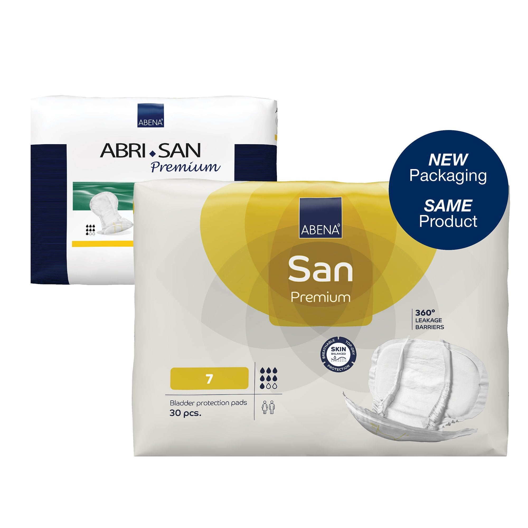 Incontinence Liner Abena® San Premium 14.1 X 24.8 Inch Heavy Absorbency Fluff / Polymer Core Size 7 - image 2