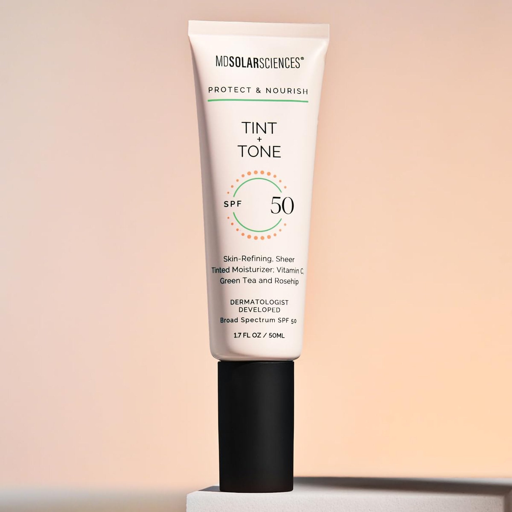 Facial Moisturizer with Sunscreen MDSolarsciences™ Tint + Tone SPF 50 1.7 oz. Tube Scented Cream - image 4