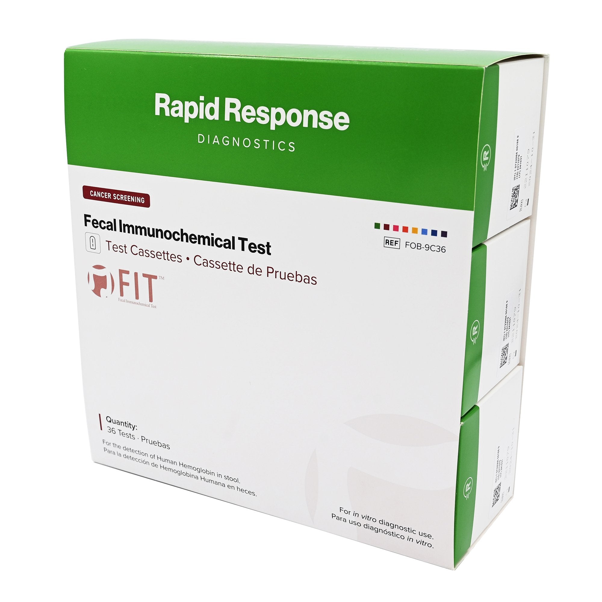 Cancer Screening Test Kit Rapid Response™ Fecal Occult Blood Test (iFOB or FIT) 36 Tests CLIA Waived - image 3