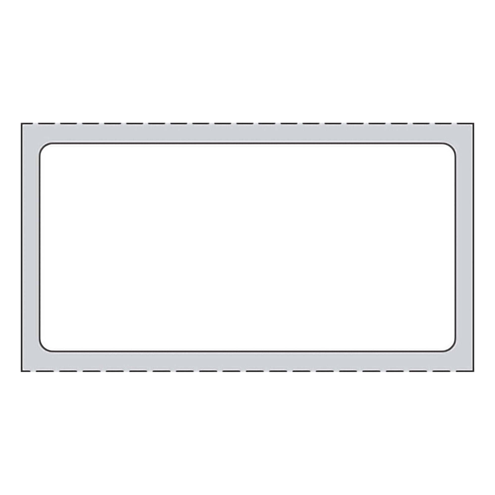 PDC® White Blank Thermal Label, 1 x 2 Inch