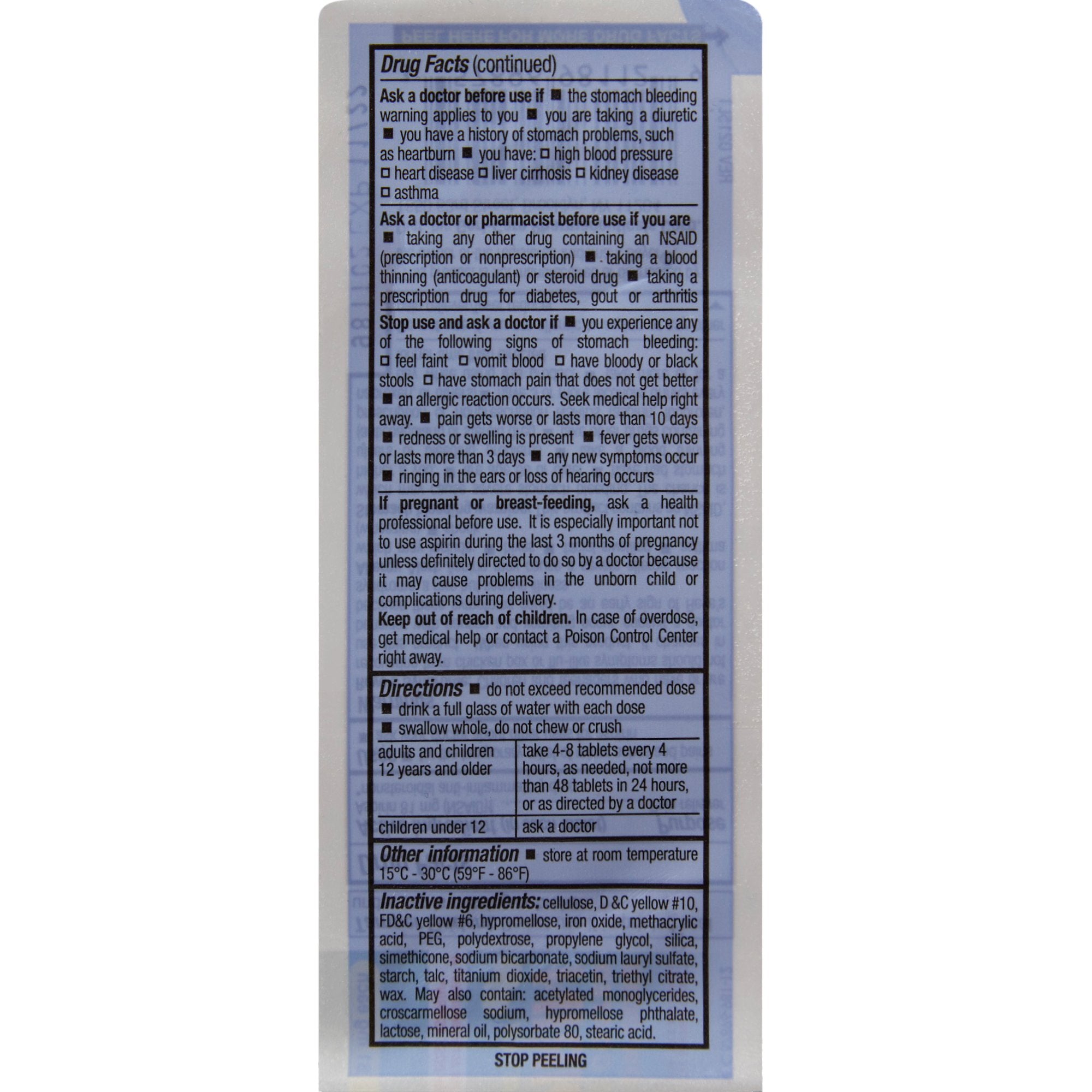 Pain Relief HEALTH STAR® 81 mg Strength Aspirin Tablet 120 per Bottle - image 3