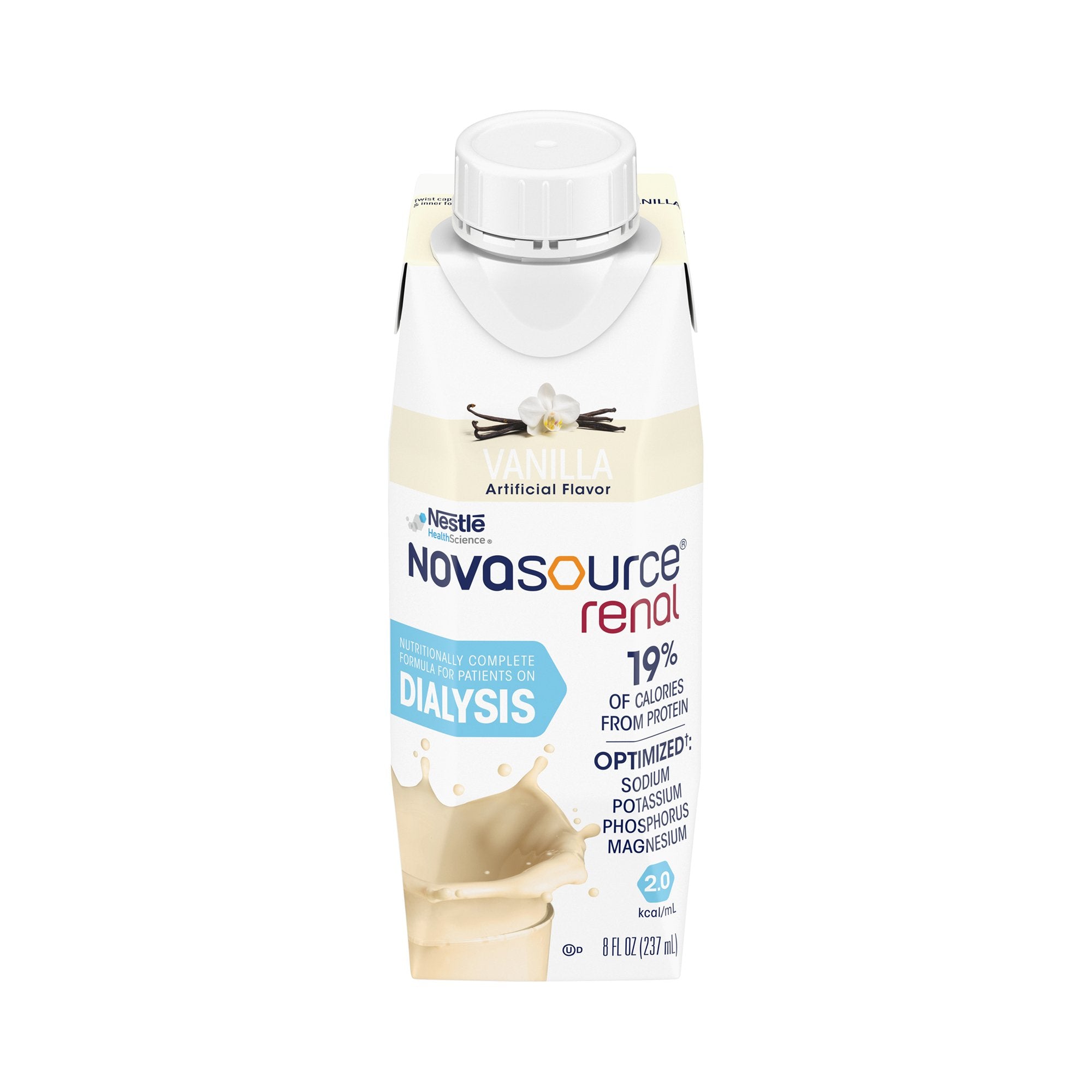 Oral Supplement Novasource® Renal Vanilla Flavor Liquid 8 oz. Carton - image 3