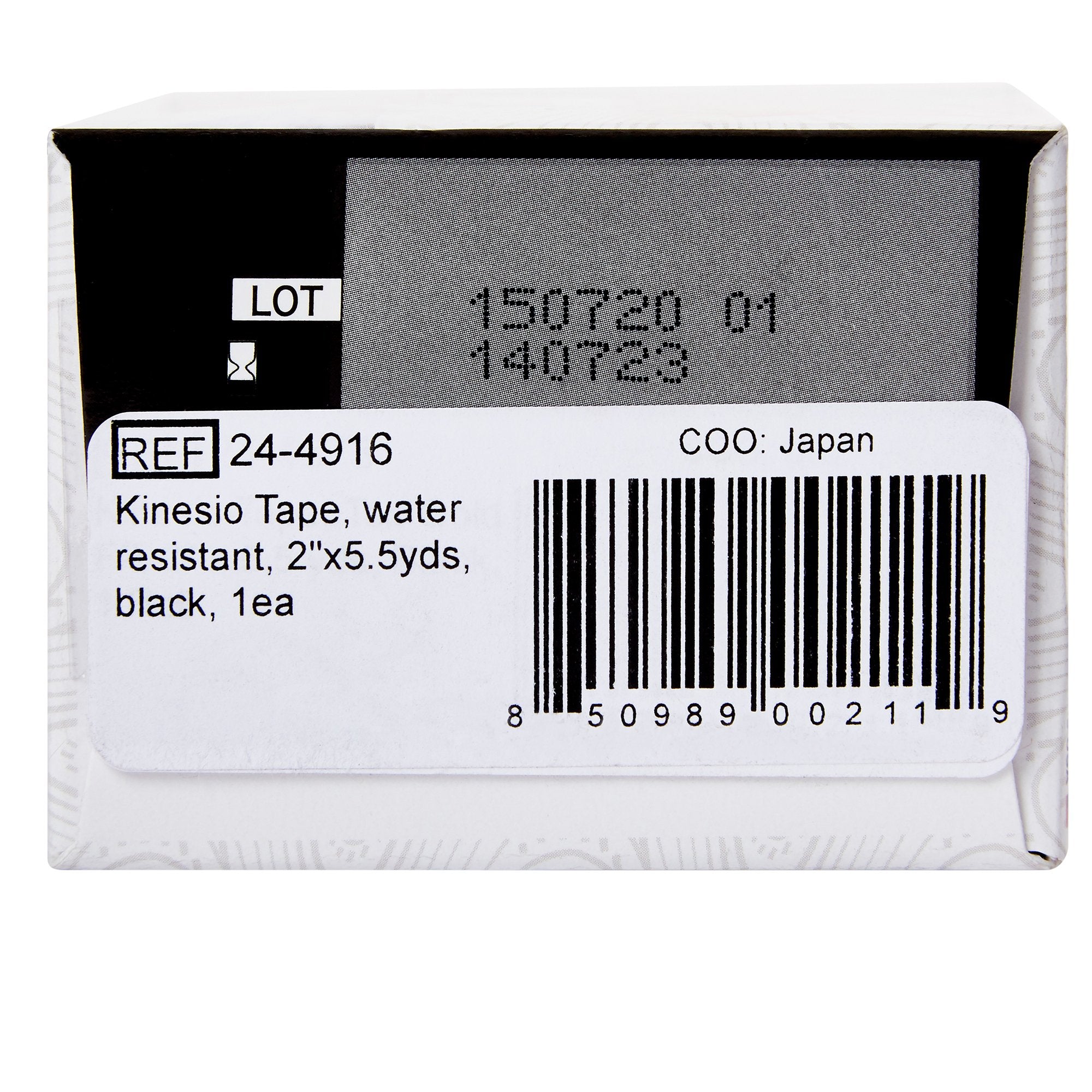 Kinesiology Tape Kinesio® Tex Gold™ Black 2 Inch X 5-1/2 Yard Cotton NonSterile - image 3