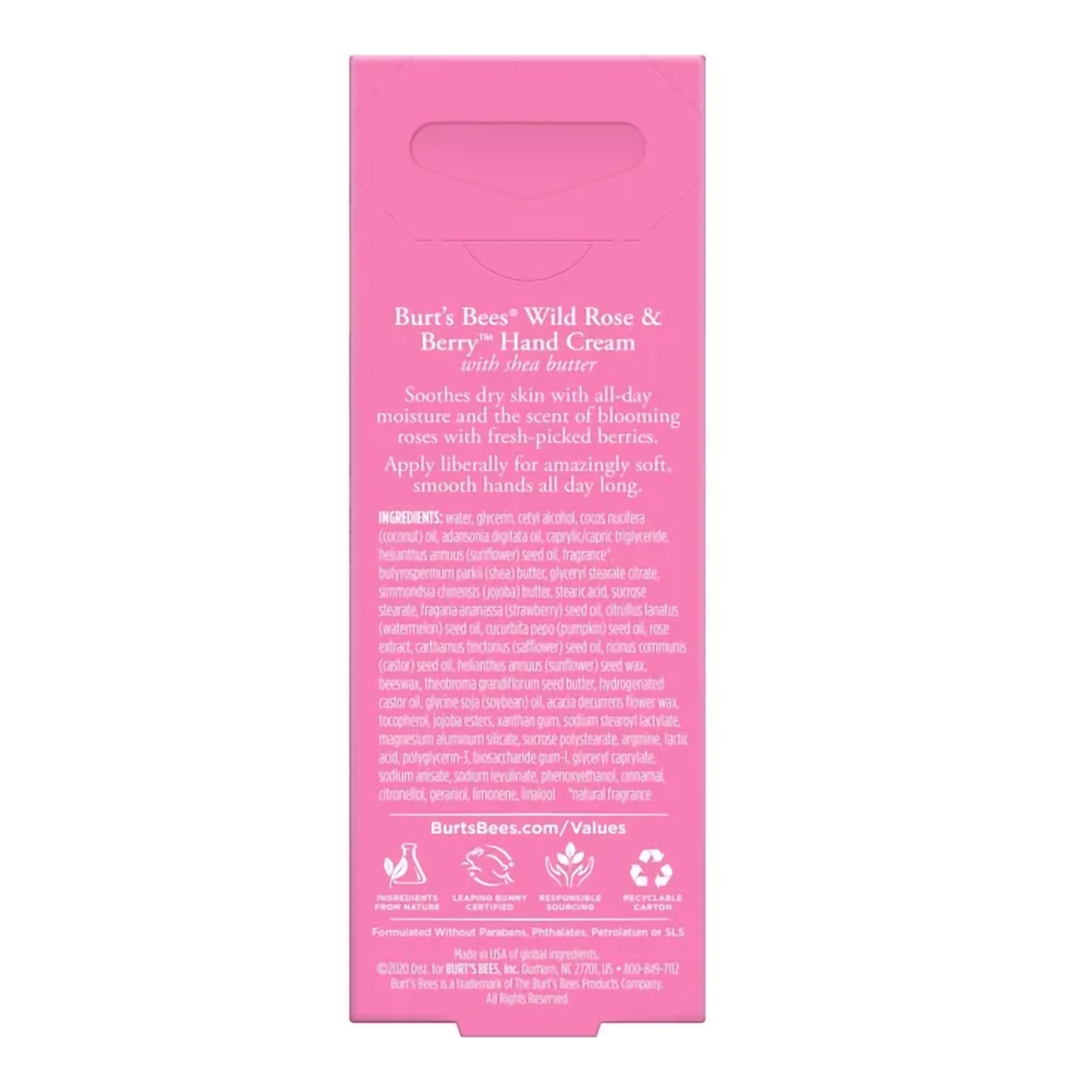 Hand Moisturizer Burt's Bees® Wild Rose and Berry™ 1 oz. Tube Floral Scent Cream - image 2